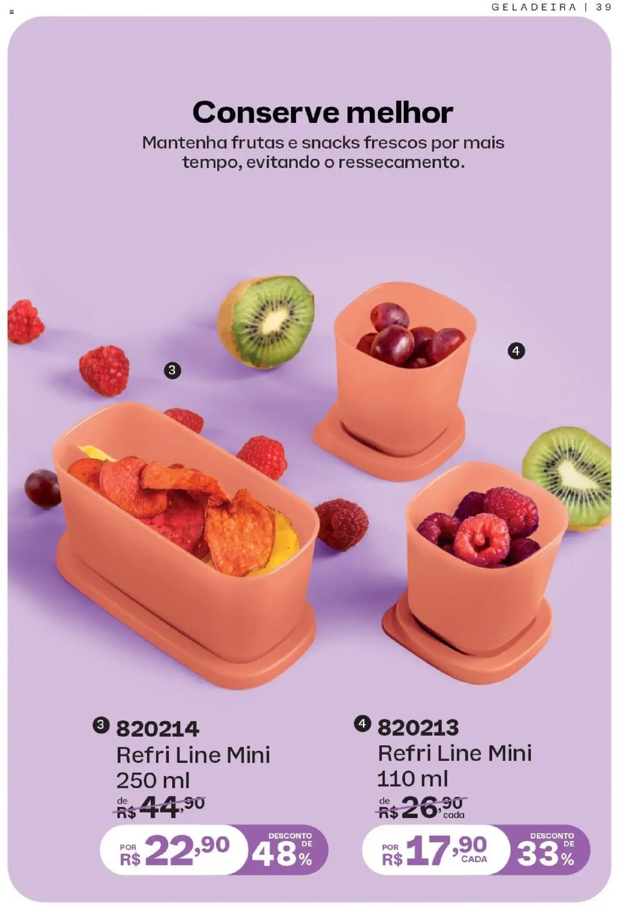 Tupperware Folheto - válido de 01.08.2025 | Página: 39 | Produtos: Geladeira