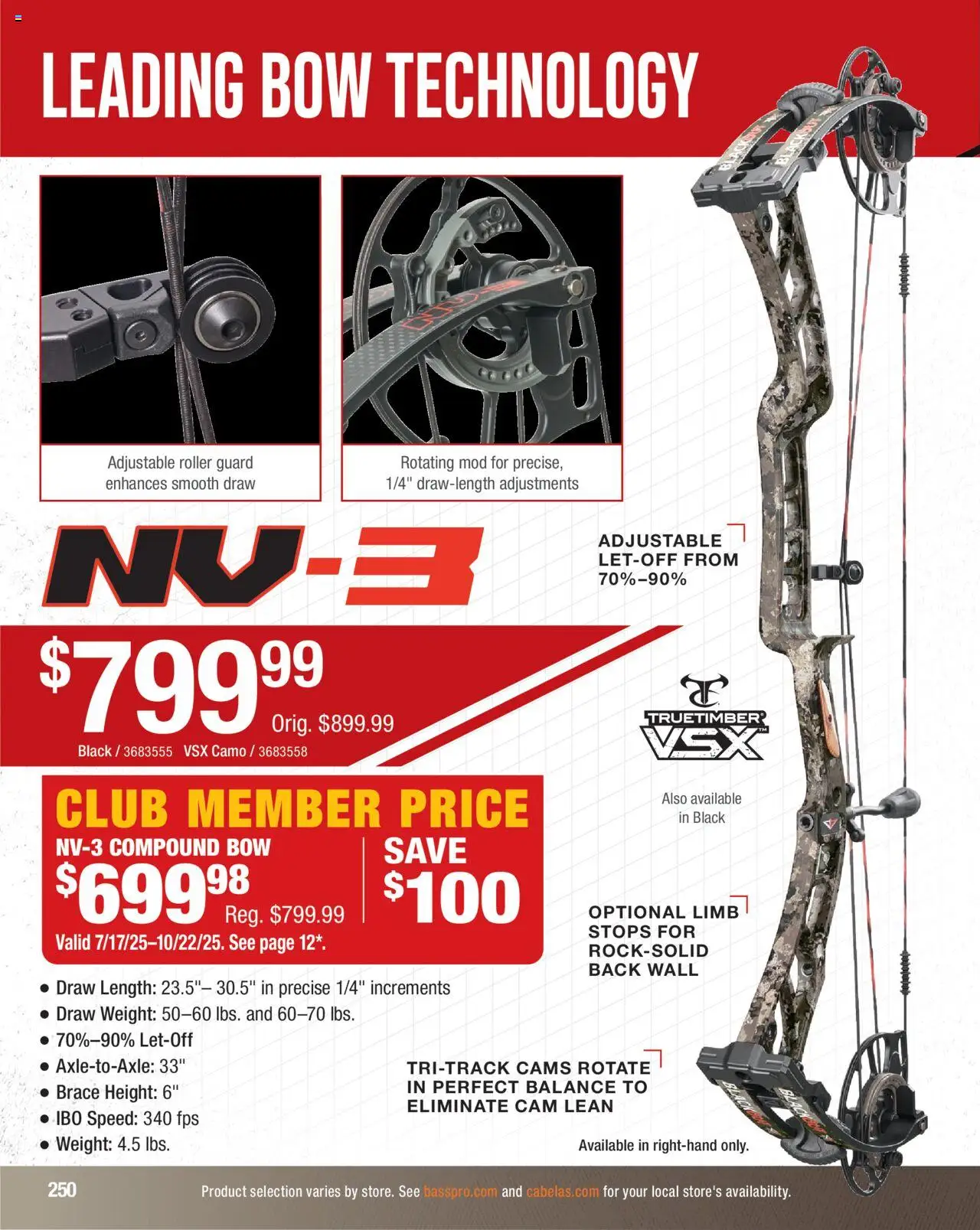 Cabela's Hunting Master 25 - valid from 11.08.2025 | Page: 250 | Products: Bow, Weight