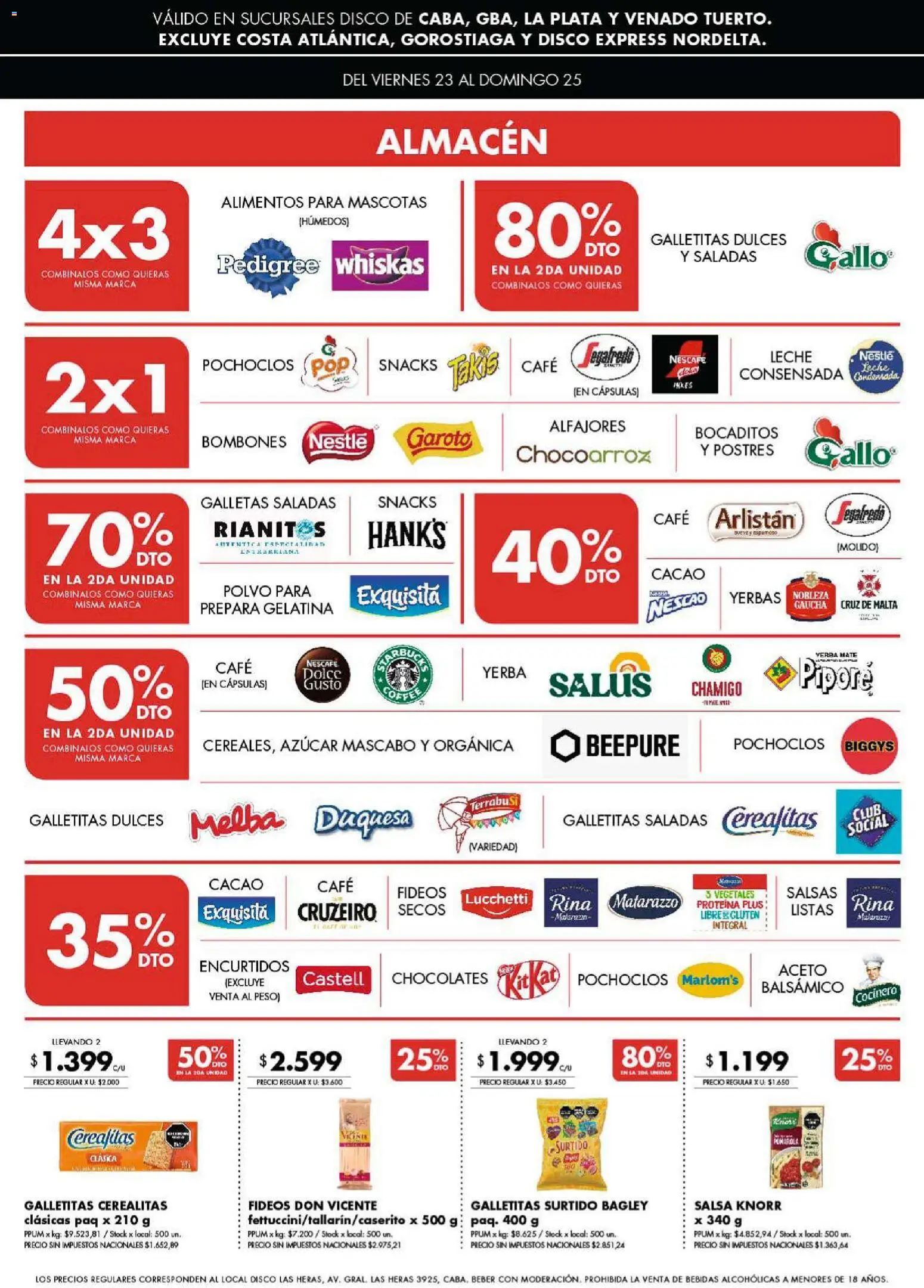 Disco ofertas │ válido desde el 23.01.2026 | Página: 2 | Productos: Azucar, Polvo, Café, Fideos