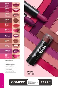 Jequiti - Revista 15/2025 - Pré-Visualização do folheto da loja Jequiti, válido de 24.10.2025 | Página: 64 | Produtos: Batom, Vinho, Avelã