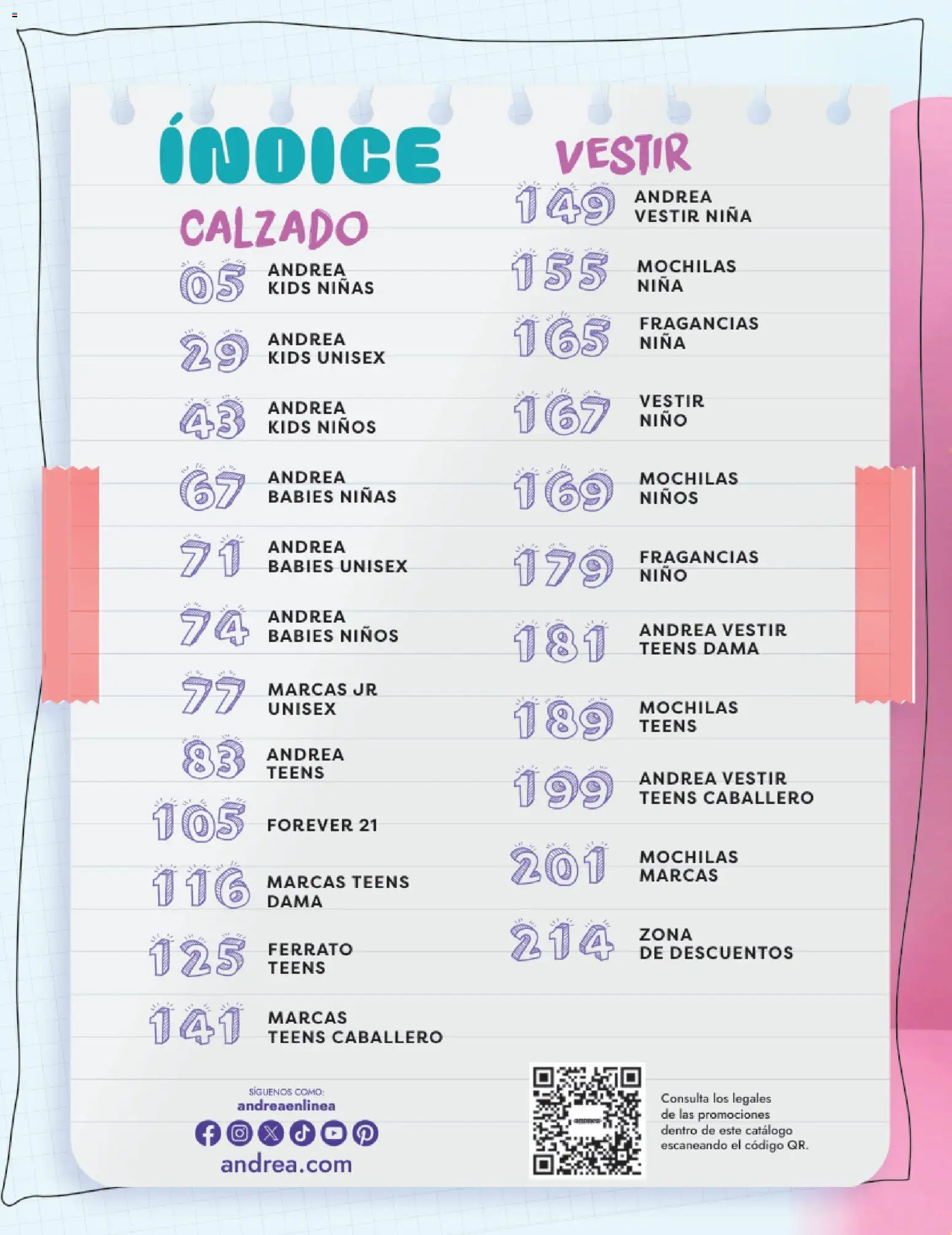 Nuevas ofertas de Andrea válidas en toda la República Mexicana desde el 25.05.2025. ¡Encuentra las mejores ofertas en Andrea catálogo Colegial ! | Página: 2