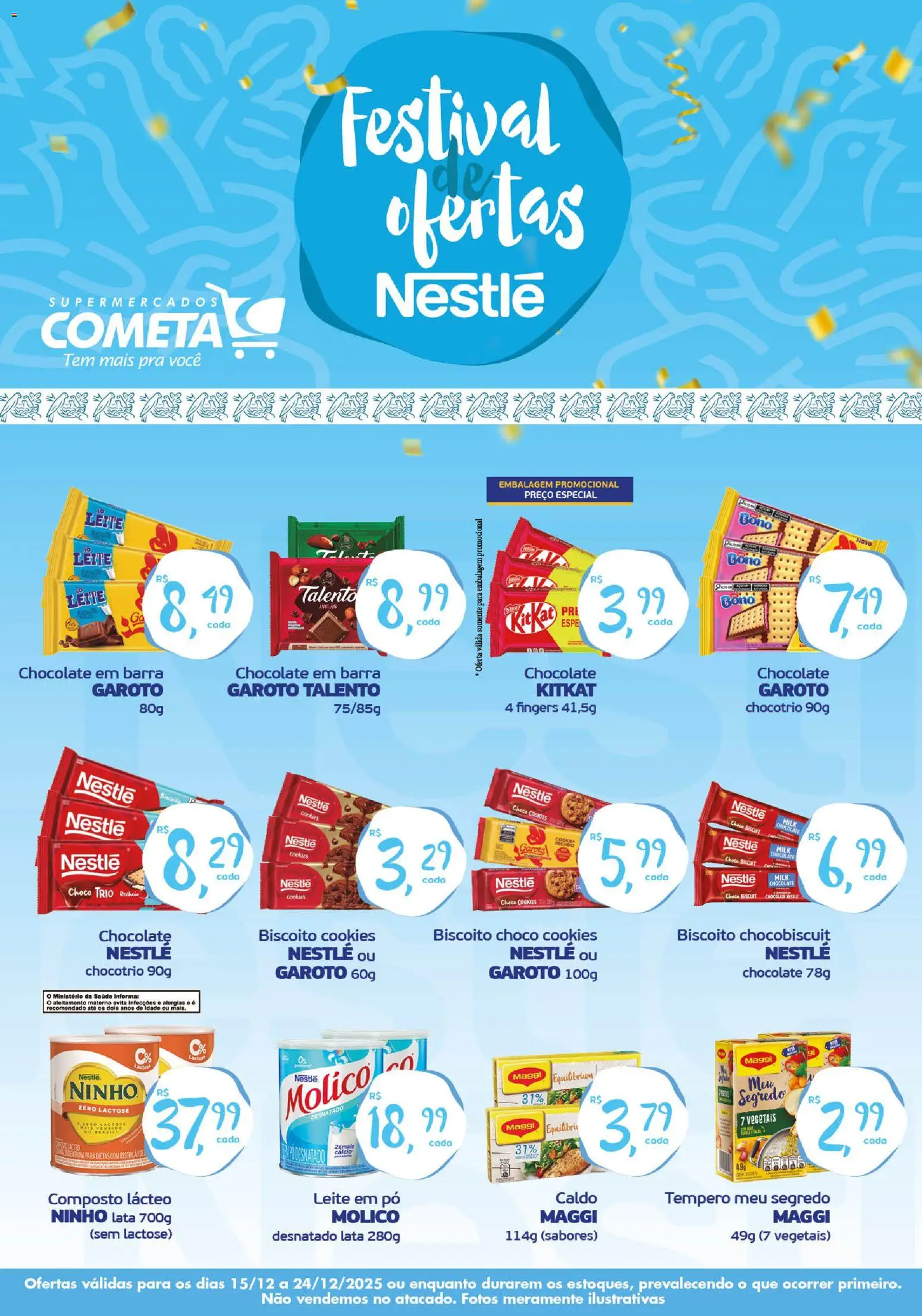 Cometa Supermercados Folheto - válido de 15.12.2025 | Página: 1 | Produtos: Pó, Lente, Chocolate, Cookies