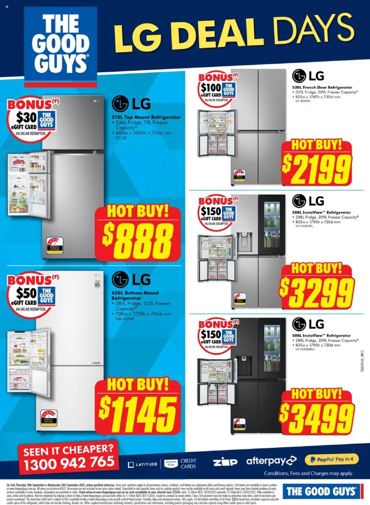 The Good Guys catalogue - valid from 17.09.2025 | Page: 2 | Products: Door, Stones, Accessories, Freezer