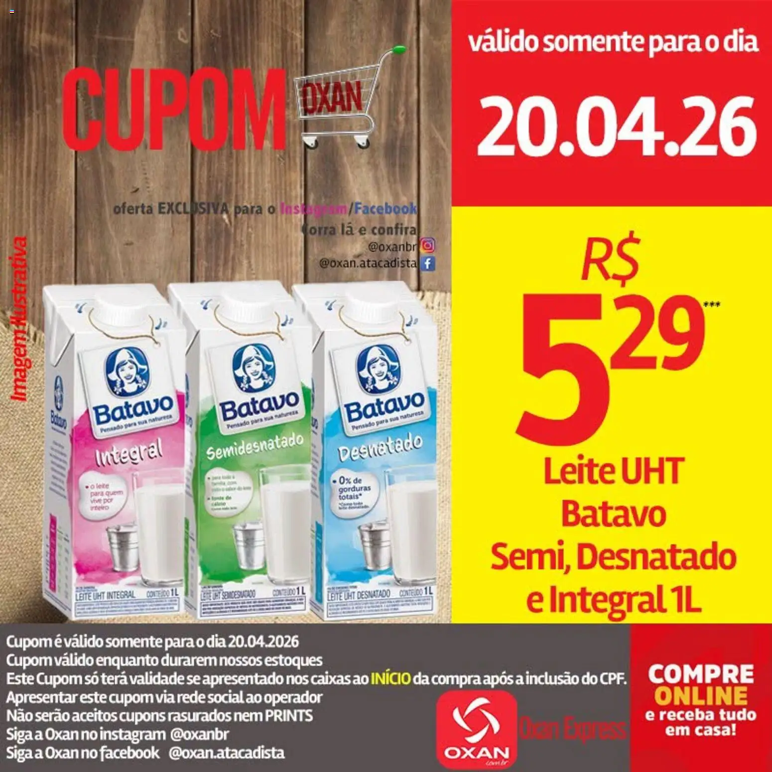 Oxan Atacadista Folheto - válido de 20.04.2026 | Página: 9 | Produtos: Leite