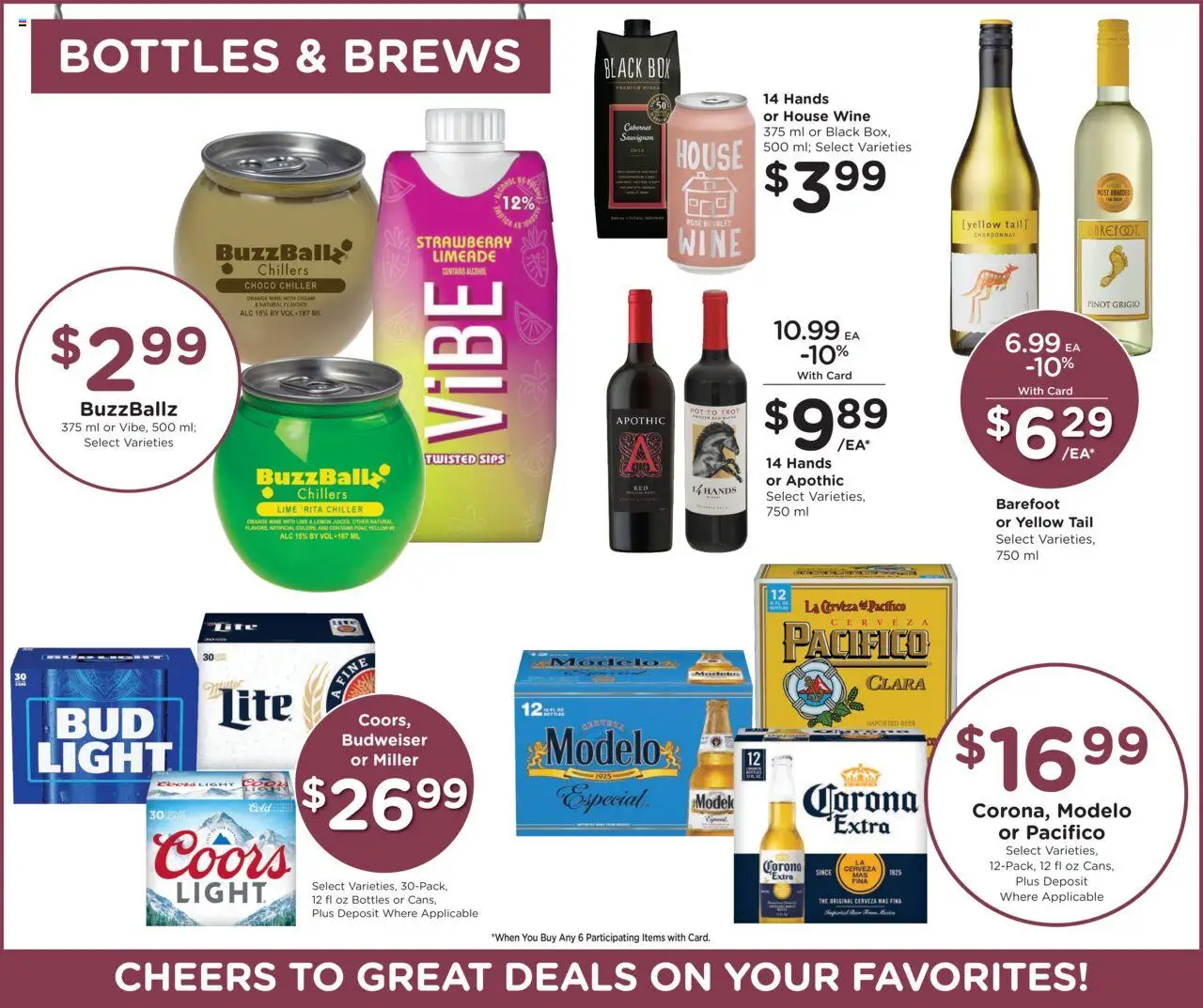 Fred Meyer Weekly Ad - valid from 08.10.2025 | Page: 17 | Products: Box, Wine, Beer, Lemon