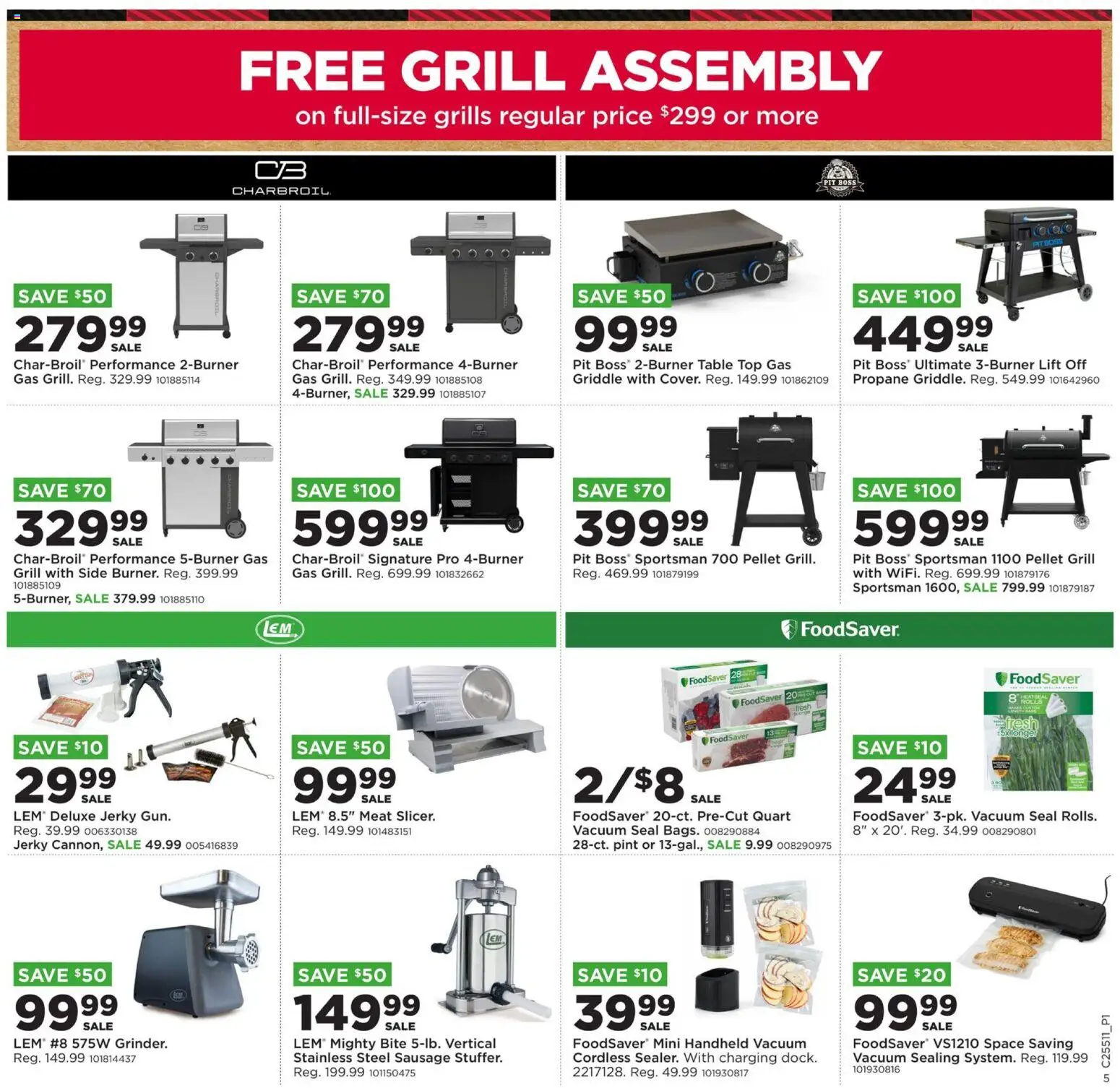 Mills Fleet Farm Weekly Ad - valid from 18.12.2025 | Page: 8 | Products: Table, Vacuum, Griddle, Sausage
