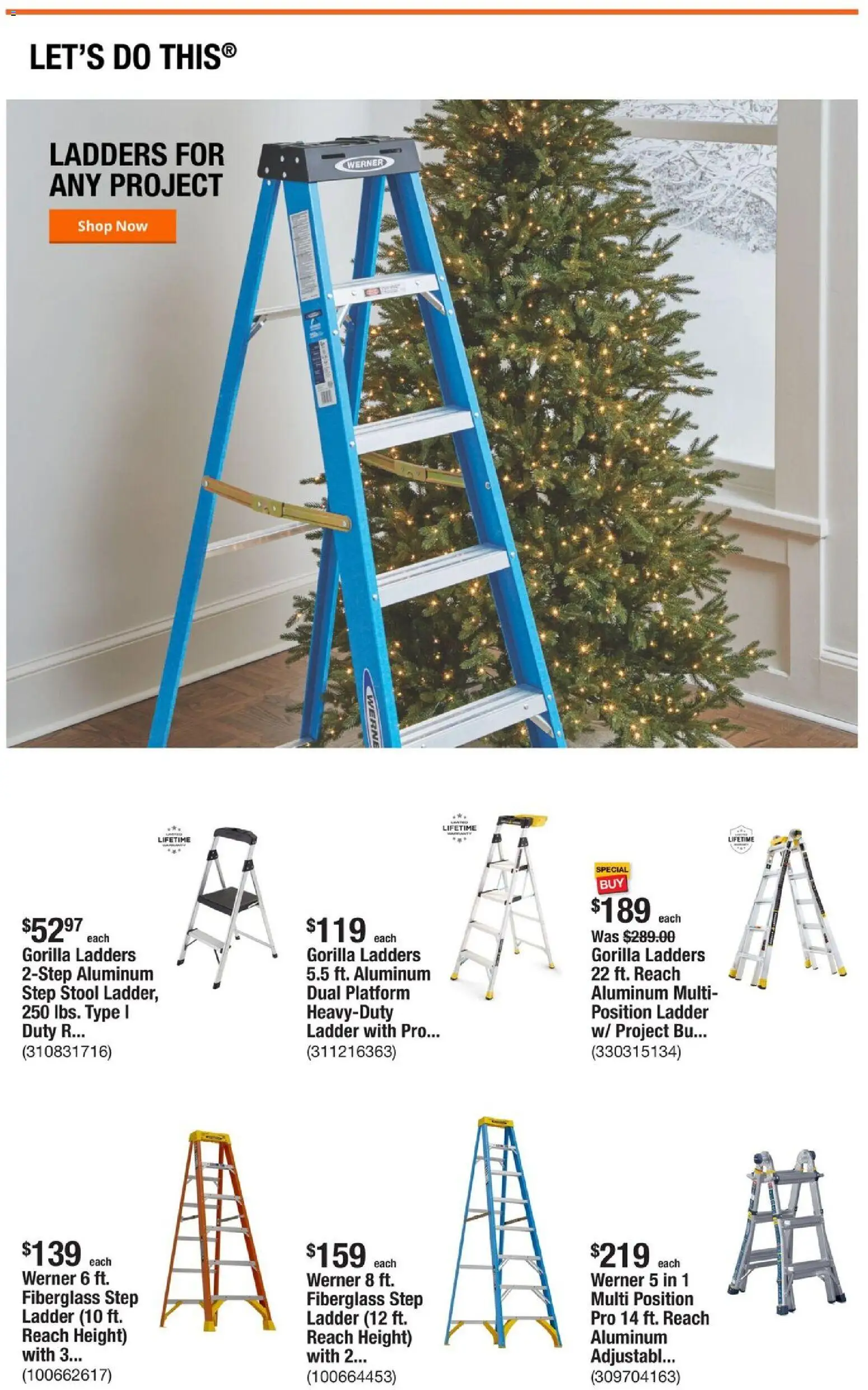 Home Depot Weekly Ad - GA - valid from 11.12.2025 | Page: 4 | Products: Ladder