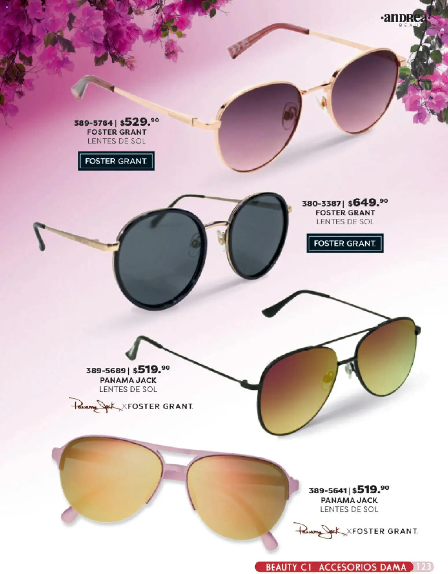 Nuevas ofertas de Andrea válidas en toda la República Mexicana desde el 25.01.2026. ¡Encuentra las mejores ofertas en Andrea catálogo Beauty! | Página: 123 | Productos: Lentes, Lentes de sol