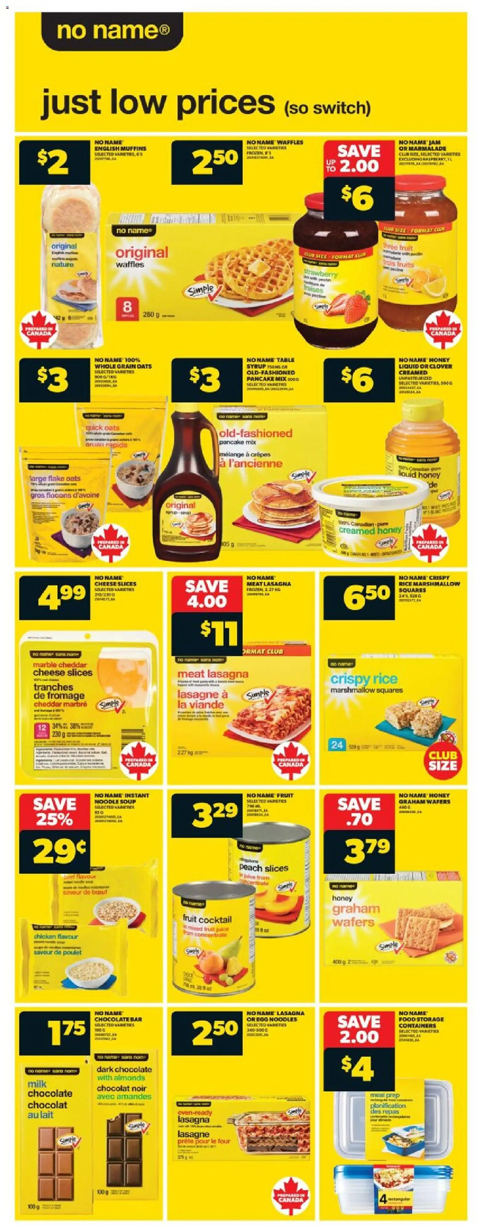 Real Canadian Superstore flyer valid from 08.01.2026 | Page: 10 | Products: Noodles, Table, Milk, Chocolate