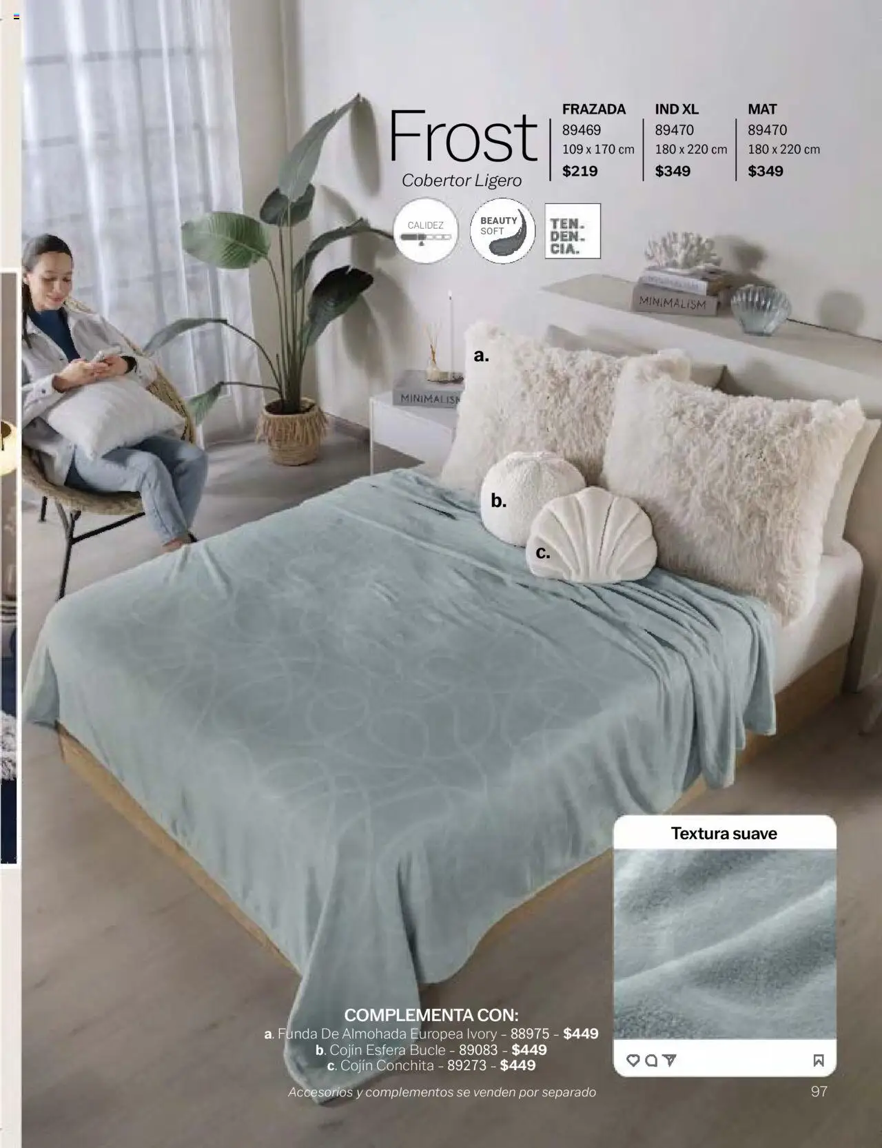 Nuevas ofertas de Vianney válidas en toda la República Mexicana desde el 24.01.2025. ¡Encuentra las mejores ofertas en Vianney catálogo Chavos! | Página: 99 | Productos: Cobertor, Funda, Funda de almohada, Almohada