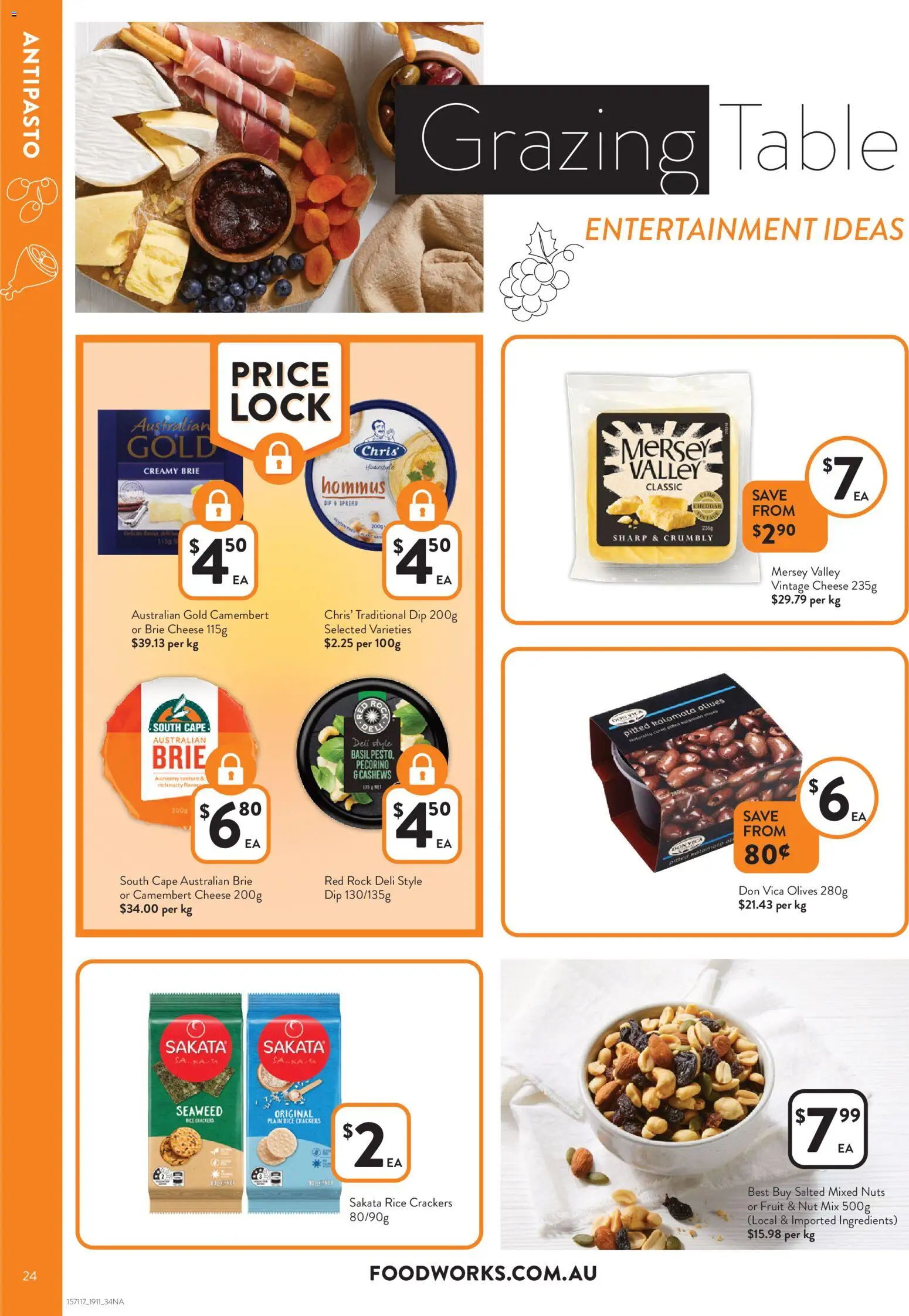 Foodworks catalogue - valid from 19.11.2025 | Page: 24 | Products: Crackers, Cheese, Rice, Nuts