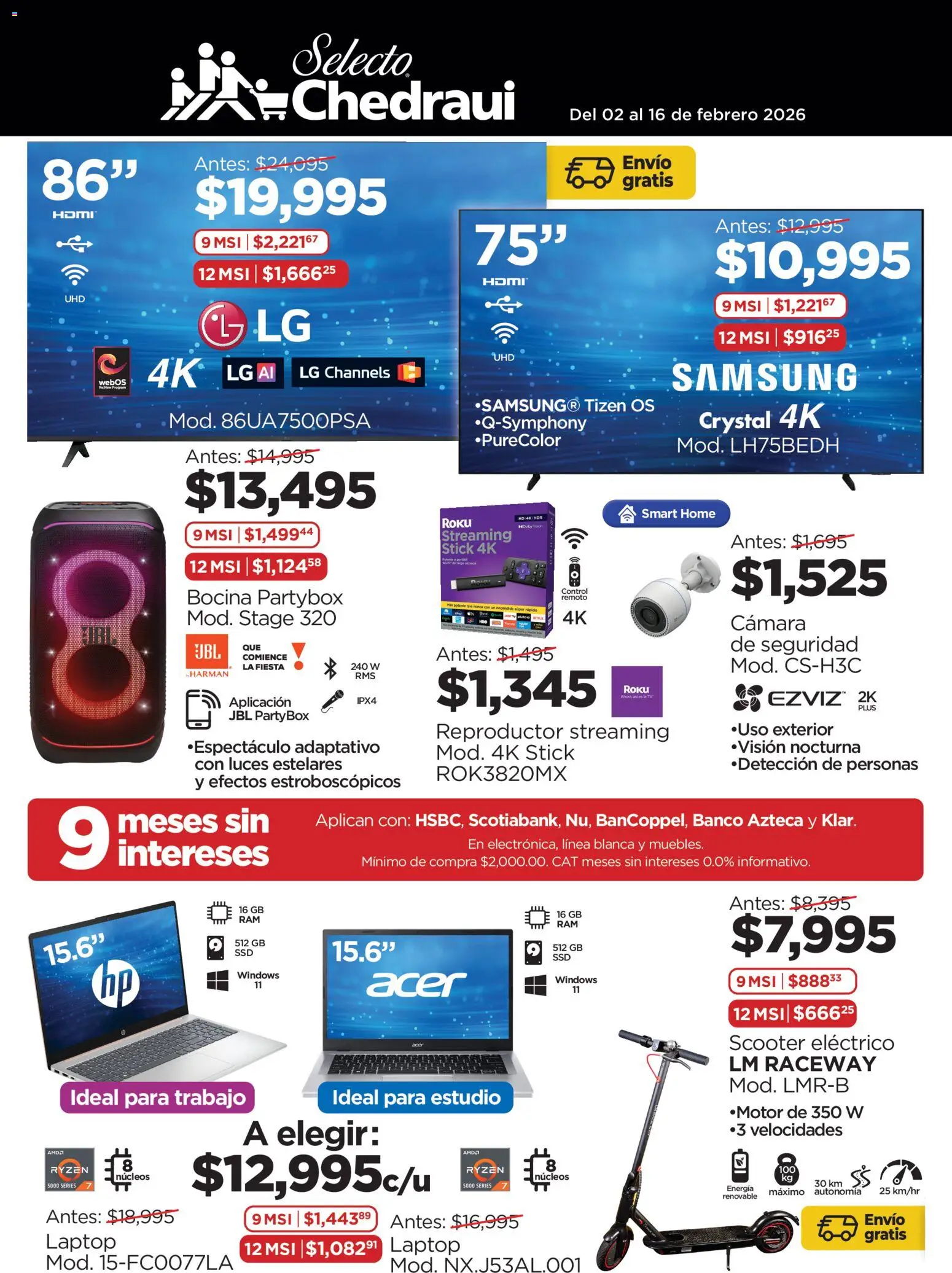 Nuevas ofertas de Chedraui válidas en toda la República Mexicana desde el 02.02.2026. ¡Encuentra las mejores ofertas en Chedraui folleto Ofertas! | Página: 1