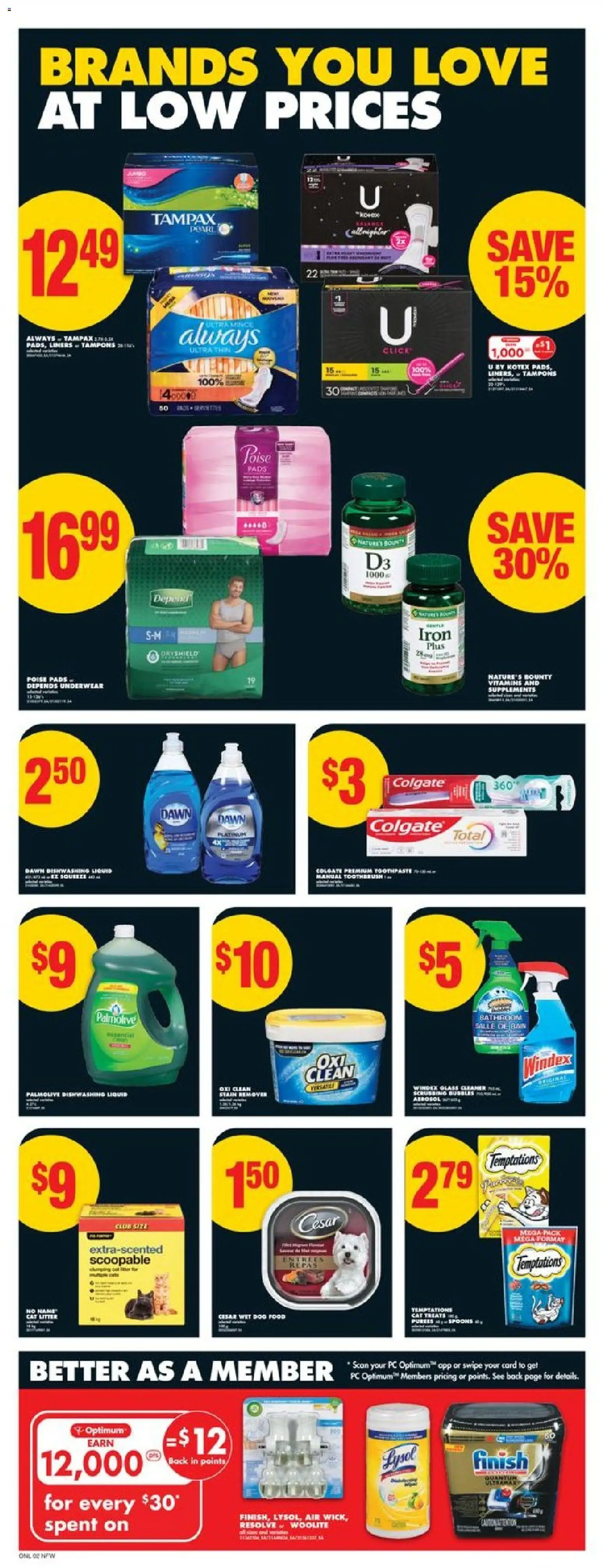 No Frills flyer valid from 20.11.2025 | Page: 6 | Products: PC, Toothpaste, Stain remover, Underwear