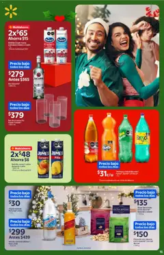 Vista previa de Walmart catálogo La cena más esperada a precios bajos, nuevo folleto de la tienda, válido en México a partir del 03.12.2025 | Página: 16 | Productos: Durazno, Refresco, Piña, Vasos
