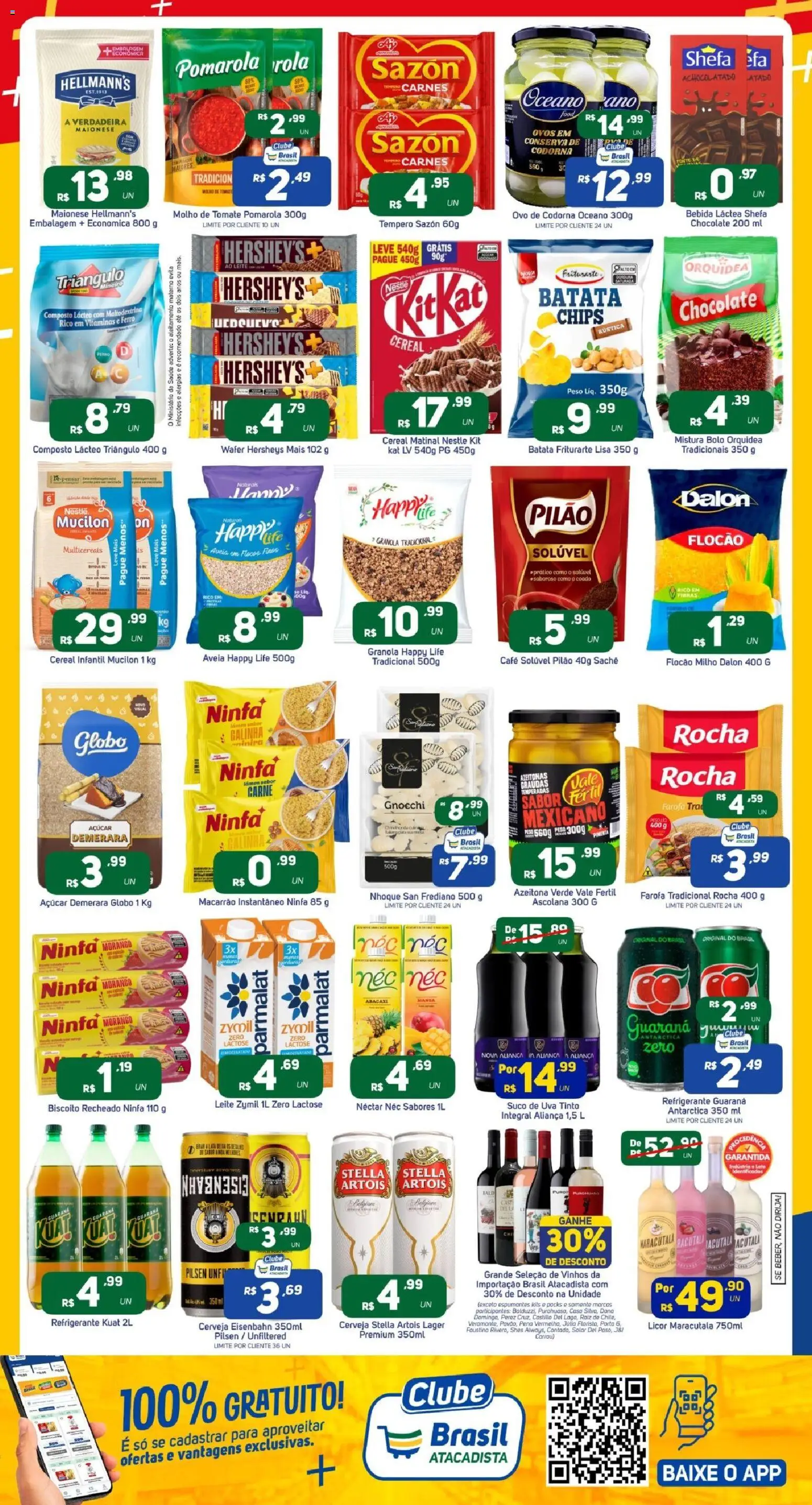 Brasil Atacadista Folheto - válido de 06.04.2026 | Página: 2 | Produtos: Guaraná, Açúcar demerara, Refrigerante, Maionese