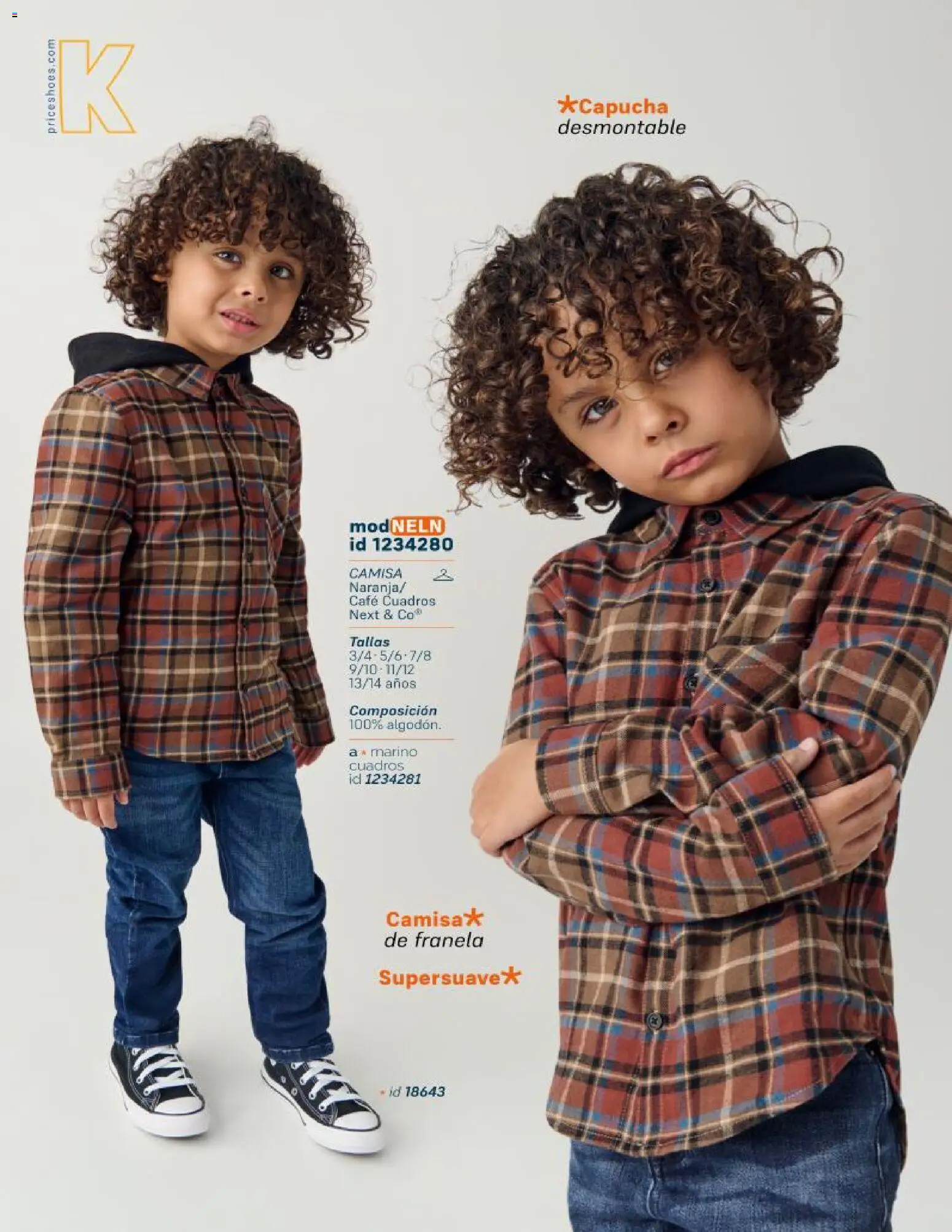 Nuevas ofertas de Price Shoes válidas en toda la República Mexicana desde el 21.10.2025. ¡Encuentra las mejores ofertas en Price Shoes catálogo KIids Oto-Inv 2025! | Página: 52 | Productos: Camisa, Café