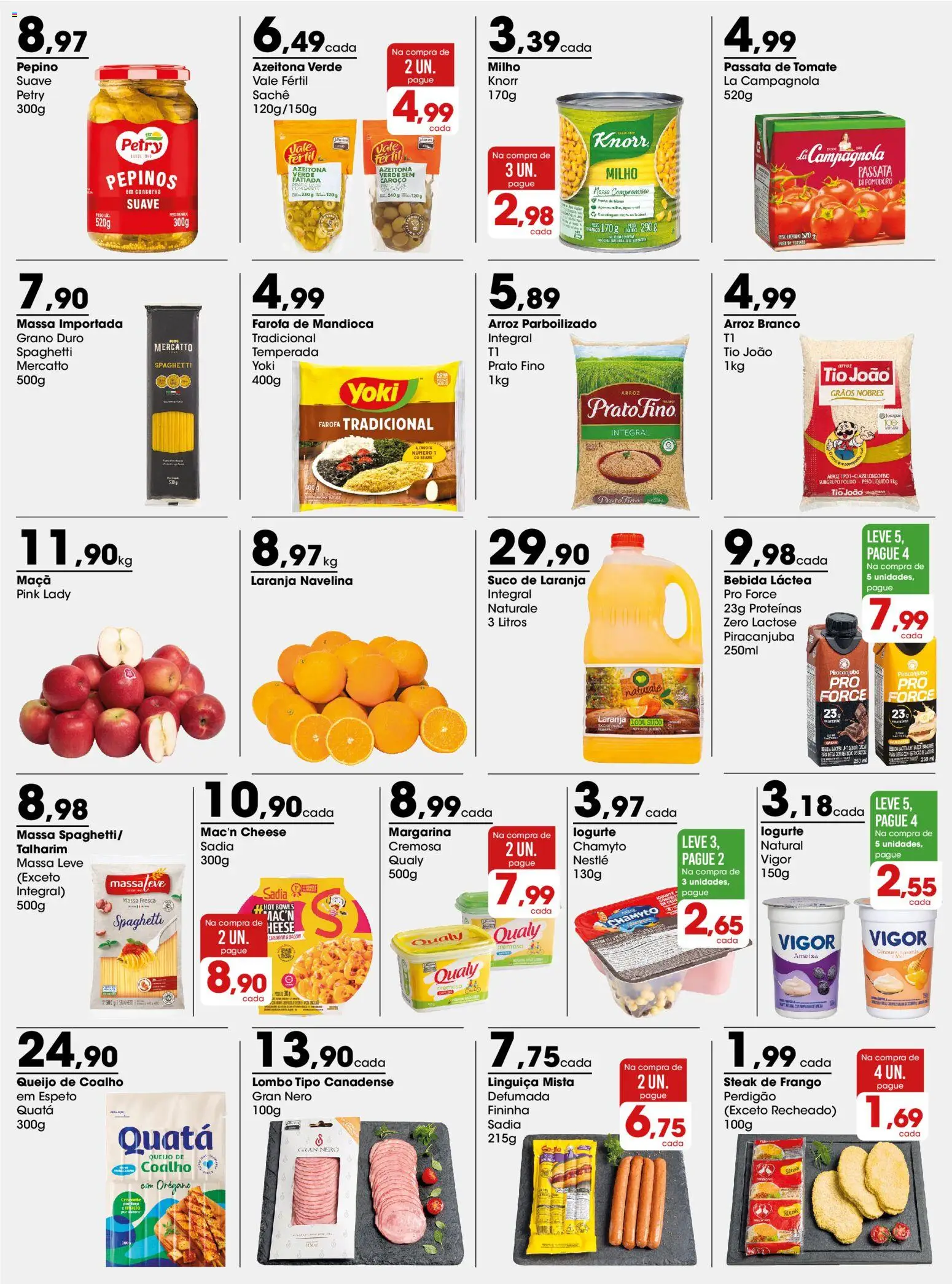 Zaffari Folheto - válido de 30.03.2026 | Página: 2 | Produtos: Mandioca, Linguiça, Queijo, Suco