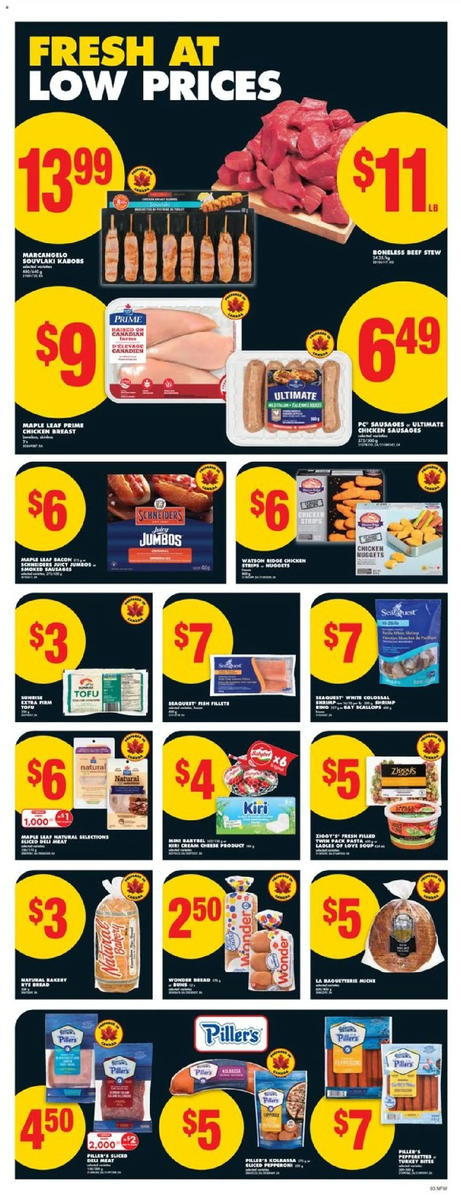 No Frills flyer valid from 06.11.2025 | Page: 3 | Products: Beef, Turkey, Bread, Beer