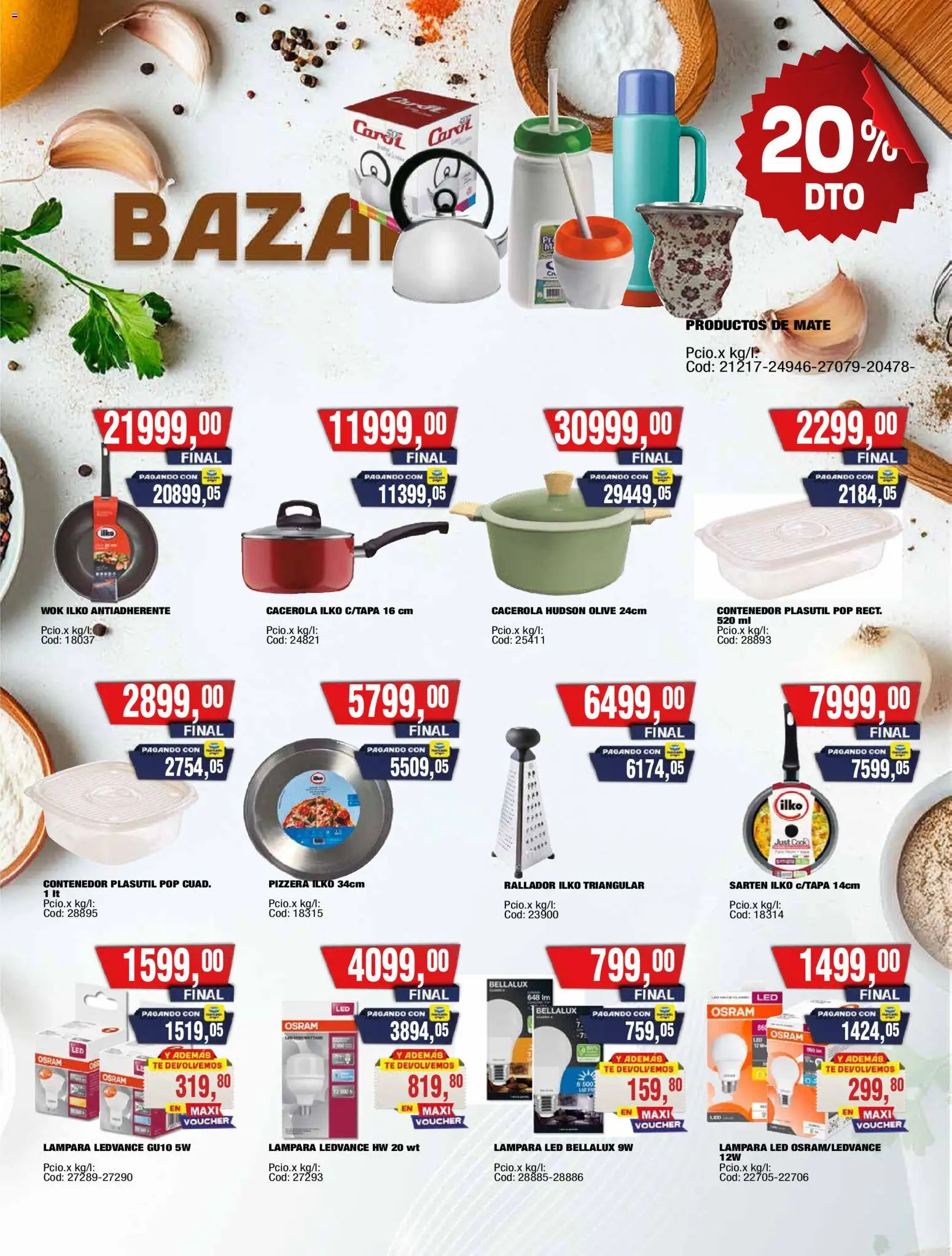 Maxiconsumo ofertas │ válido desde el 23.03.2026 | Página: 31 | Productos: Mate, Sartén, Wok, Té