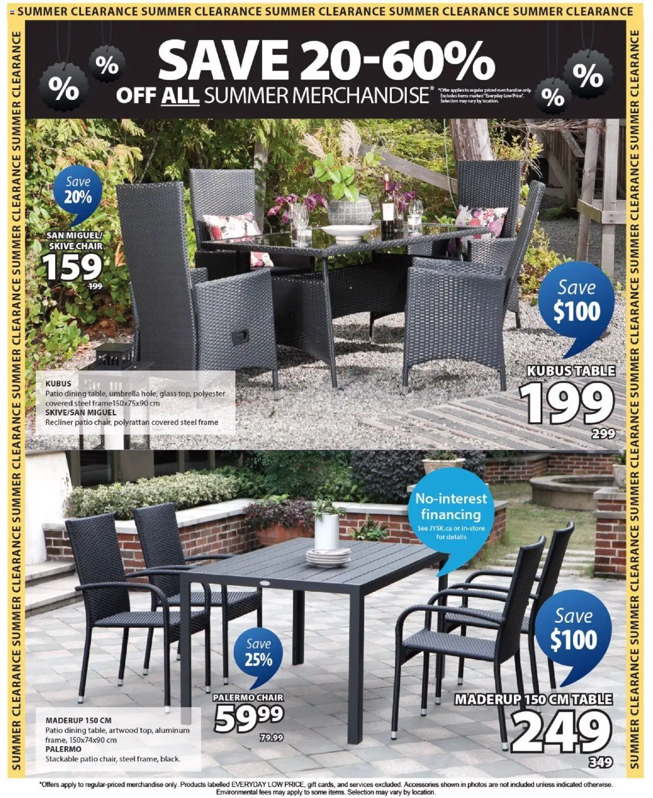 JYSK flyer valid from 10.07.2025 | Page: 18 | Products: Umbrella, Table, Chair