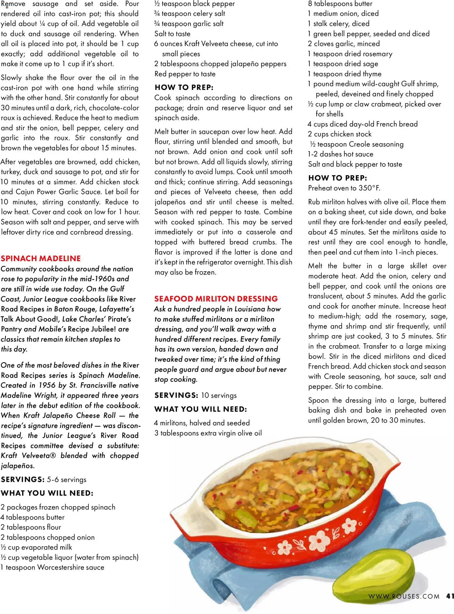 Rouses Magazine Winter 2025 - valid from 20.11.2025 | Page: 43 | Products: Cheese, Sauce, Sausage, Oven