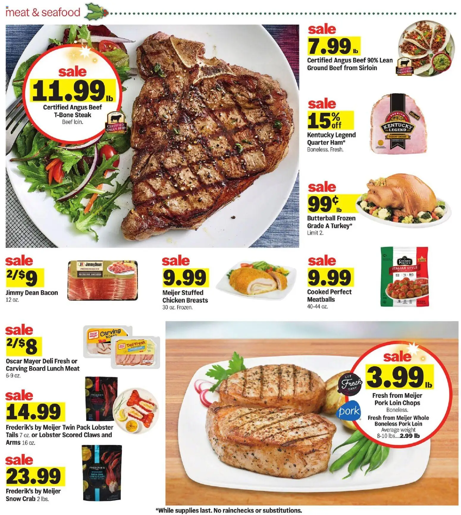Meijer Weekly Ad - MI - valid from 05.11.2025 | Page: 5 | Products: Pork, Beef, Seafood, Weight