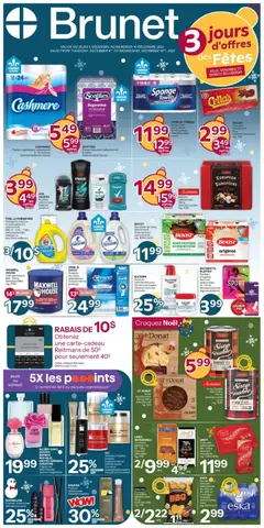 Preview of Brunet weekly flyer / circulaire from shop Brunet valid from 04.12.2025