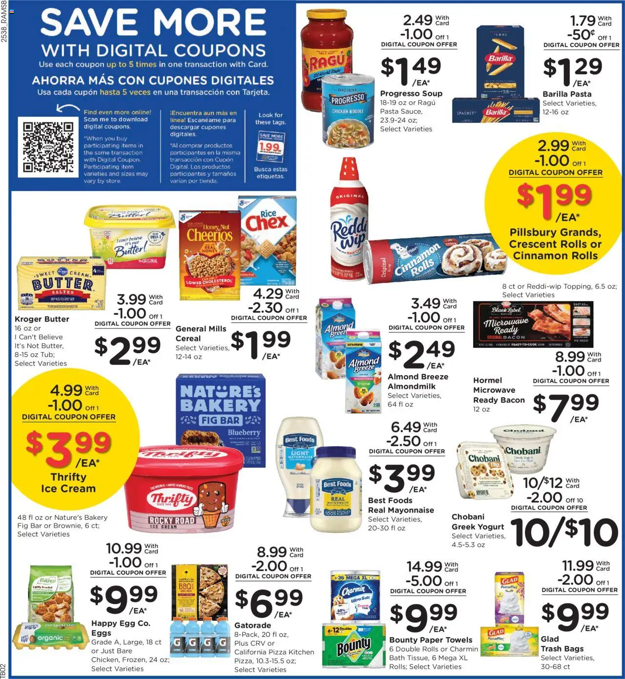 Ralphs Weekly Ad - valid from 22.10.2025 | Page: 4 | Products: Butter, Yogurt, Rice, Pasta