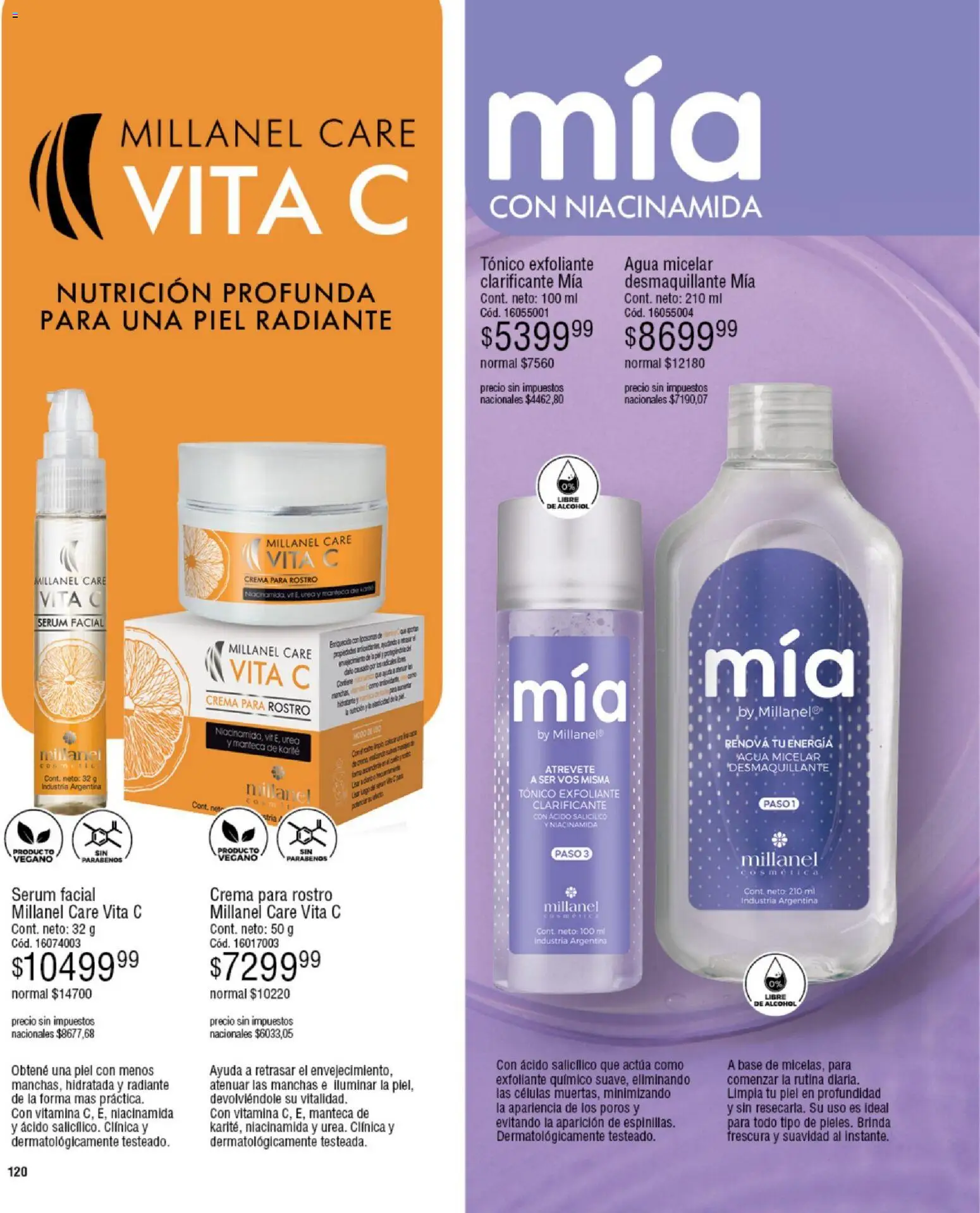 Millanel - Catálogo │ válido desde el 08.12.2025 | Página: 144 | Productos: Agua, Manteca, Radiante, Crema