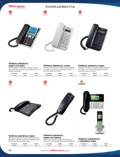 Nuevas ofertas de Office Depot válidas en toda la República Mexicana desde el 09.01.2025. ¡Encuentra las mejores ofertas en Office Depot catálogo 2025! | Página: 334 | Productos: Crema, Teléfono inalambrico, Teléfono