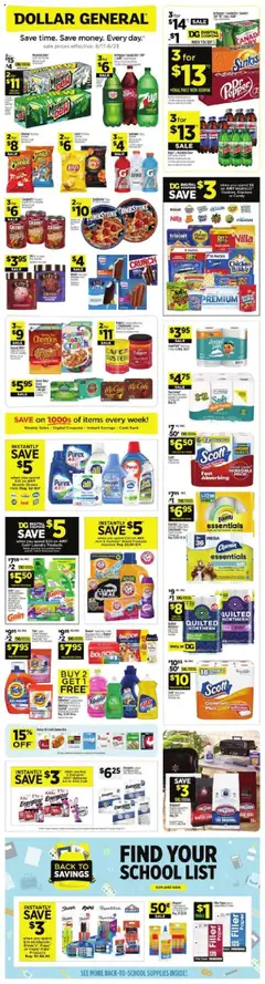 Preview of Dollar General weekly ads valid from 17.08.2025