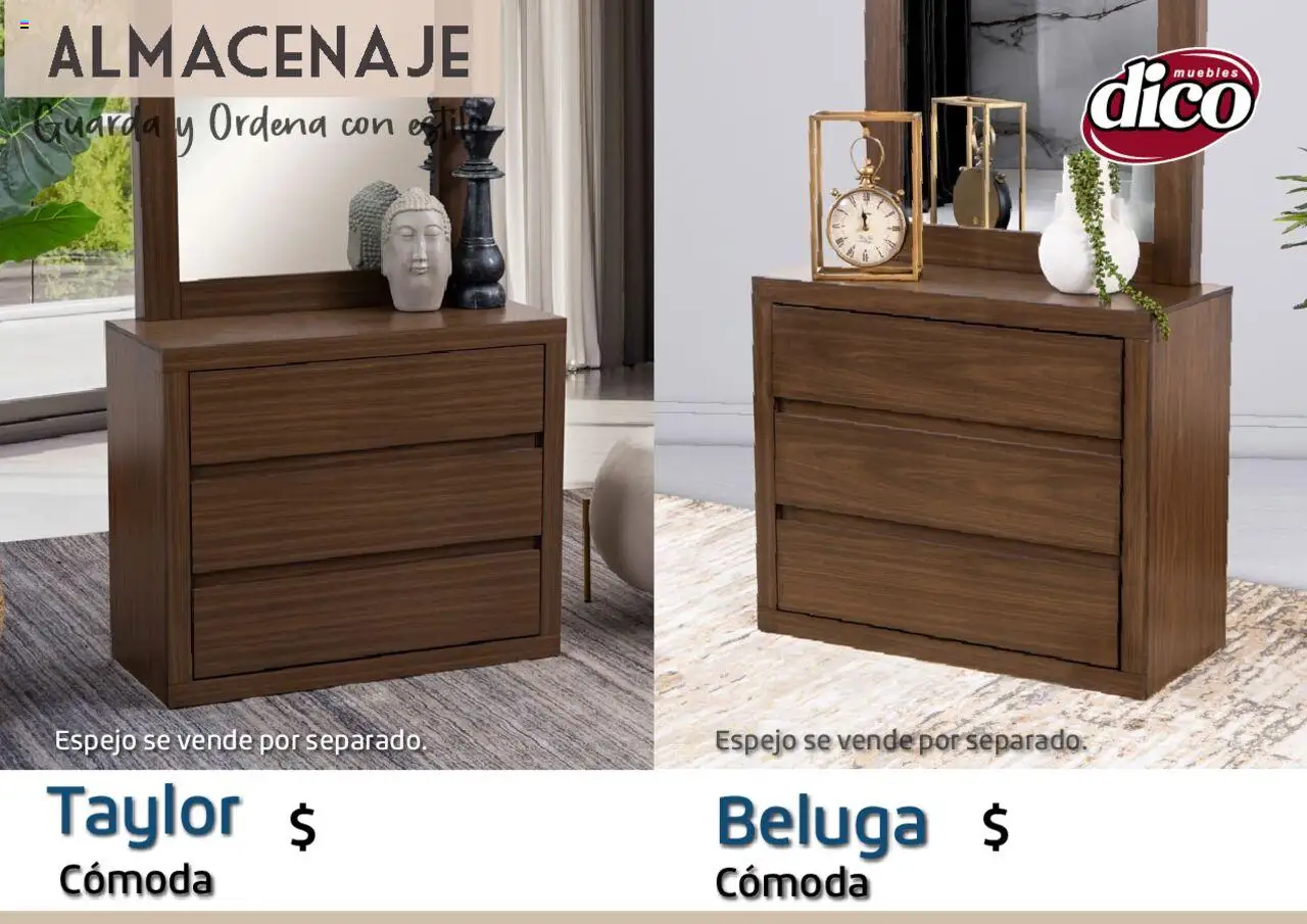 Nuevas ofertas de Muebles Dico válidas en toda la República Mexicana desde el 12.02.2025. ¡Encuentra las mejores ofertas en Muebles Dico catálogo Almacenaje! | Página: 46 | Productos: Espejo
