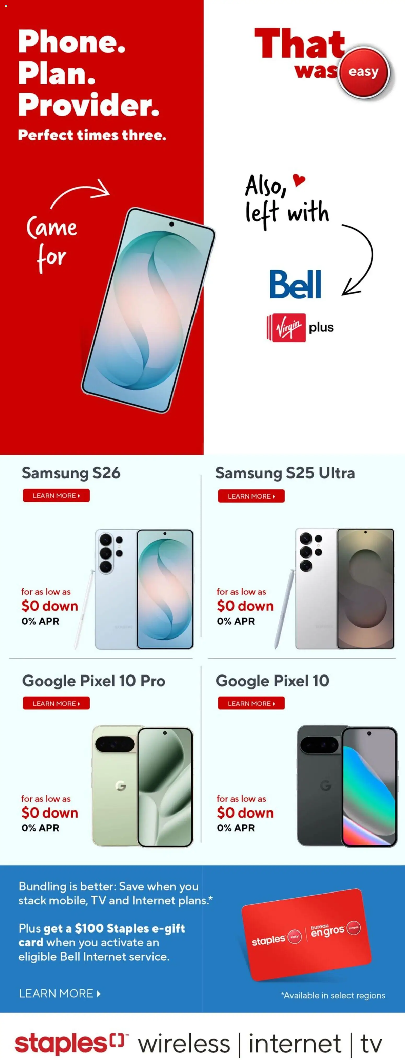 Staples flyer valid from 10.04.2026 | Page: 8 | Products: Tv