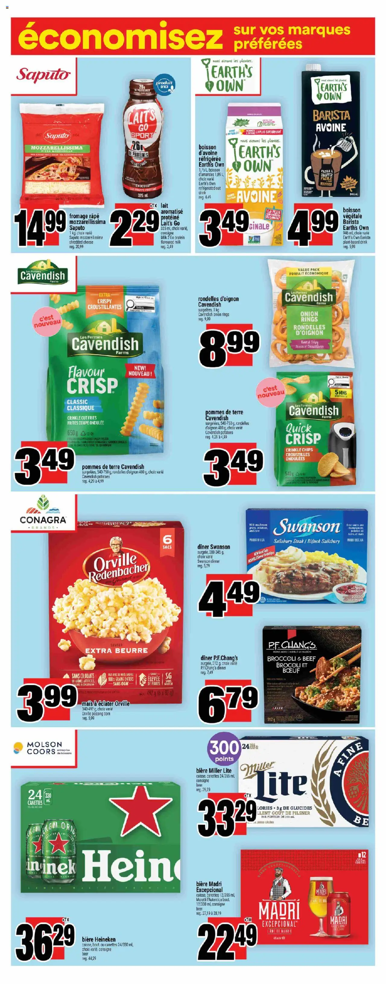 Super C flyer valid from 02.10.2025 | Page: 13 | Products: Chips, Cheese, Pizza, Beer