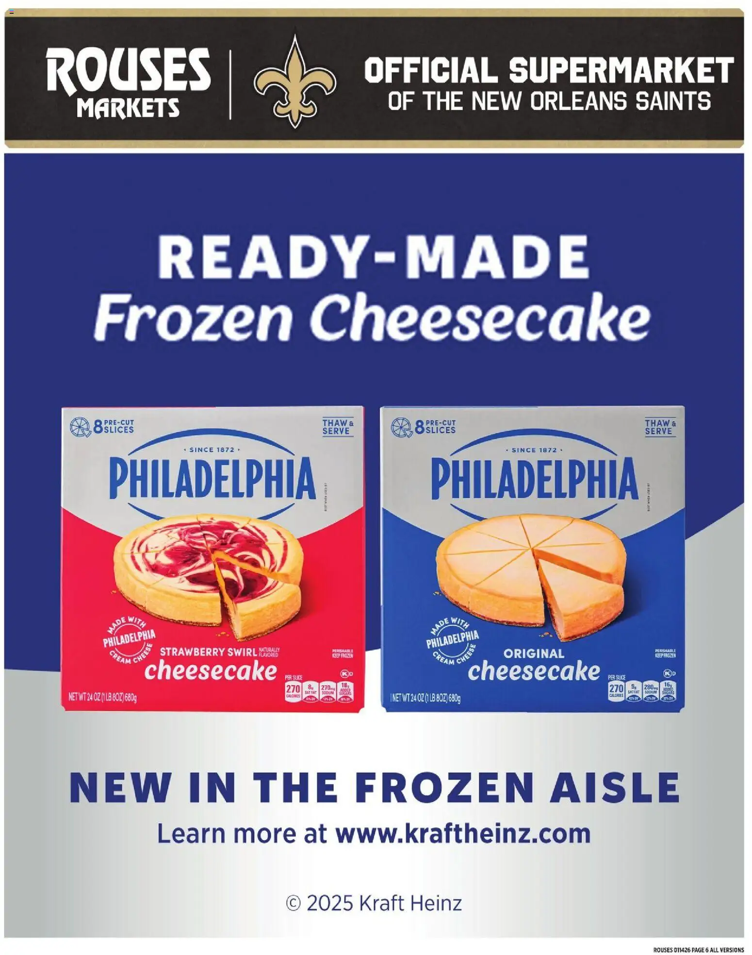 Rouses Weekly Ad - LA - valid from 14.01.2026 | Page: 10 | Products: Cream, Cheesecake
