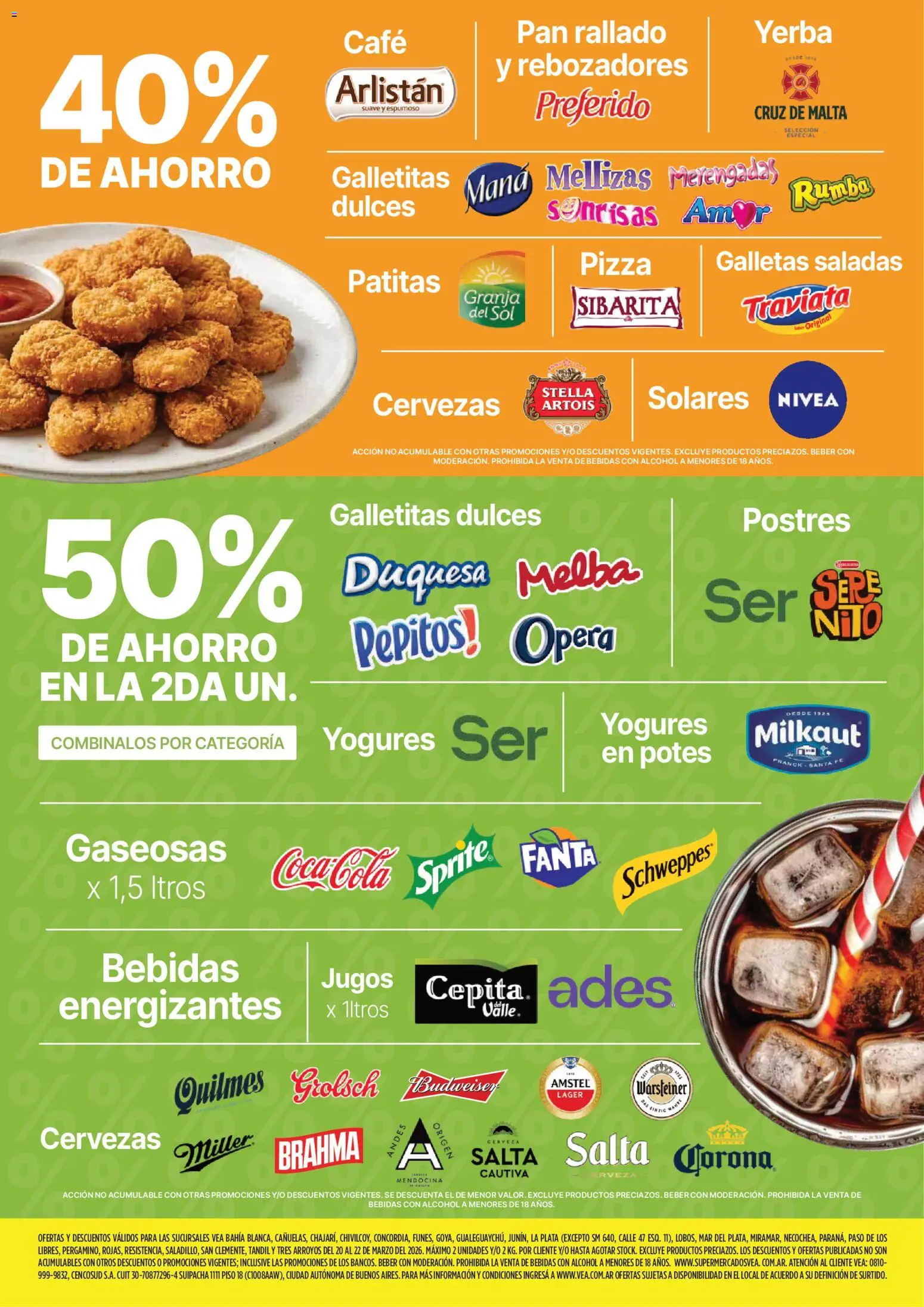 Vea - Oferta fin de semana | Nea │ válido desde el 20.03.2026 | Página: 5 | Productos: Pan, Pizza, Pan rallado, Galletas