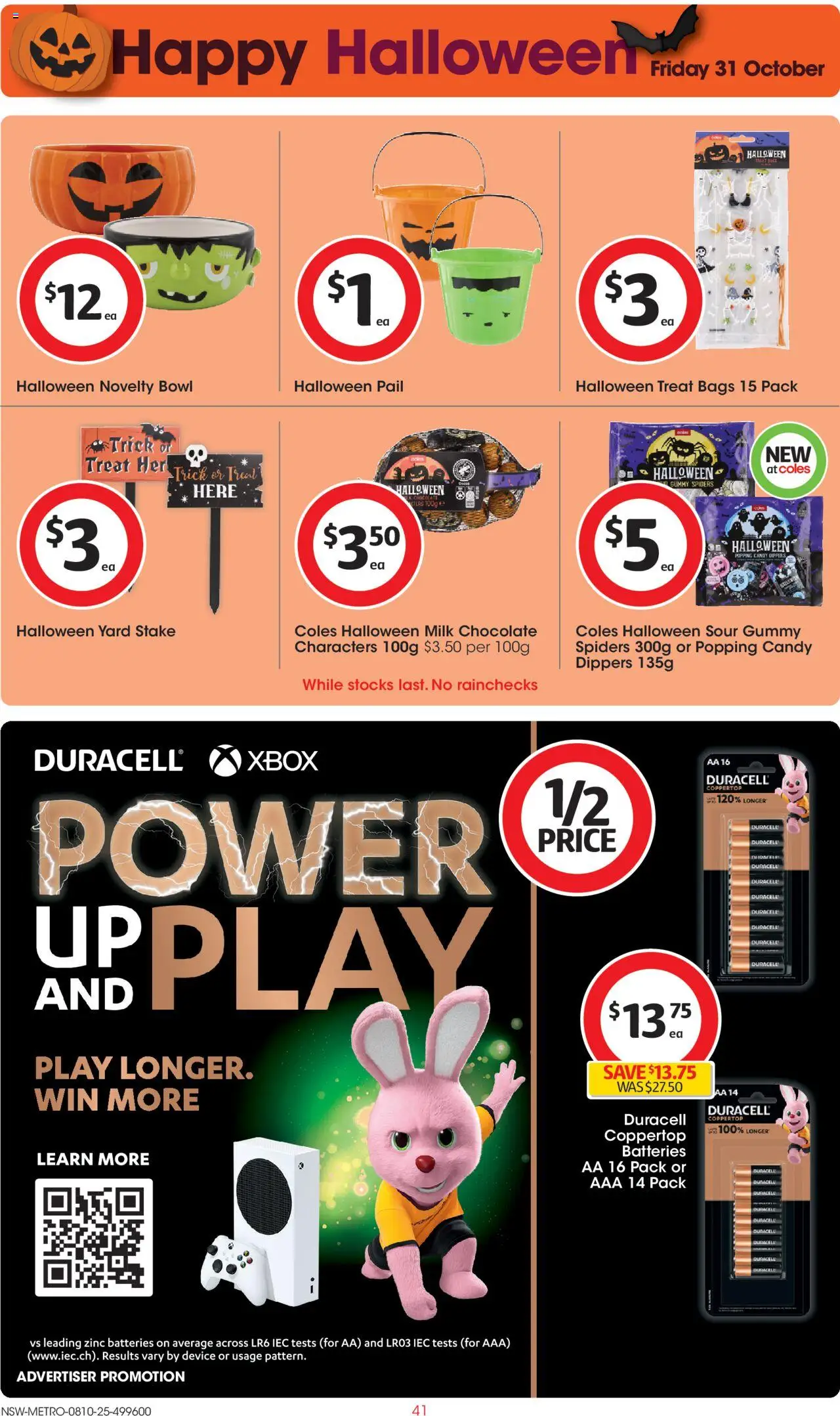 Coles catalogue - valid from 08.10.2025 | Page: 41 | Products: Milk, Novelty, Device, Xbox