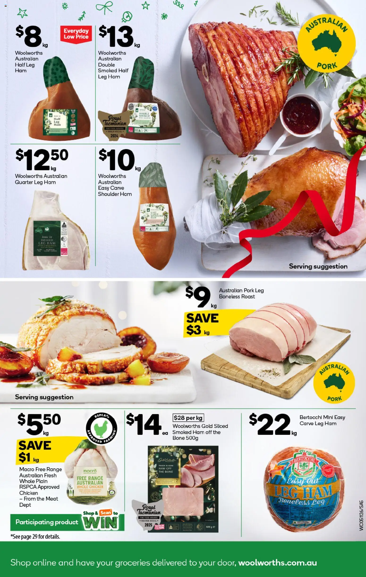 Woolworths catalogue - valid from 05.11.2025 | Page: 5 | Products: Ham, Chicken, Pork, Meat
