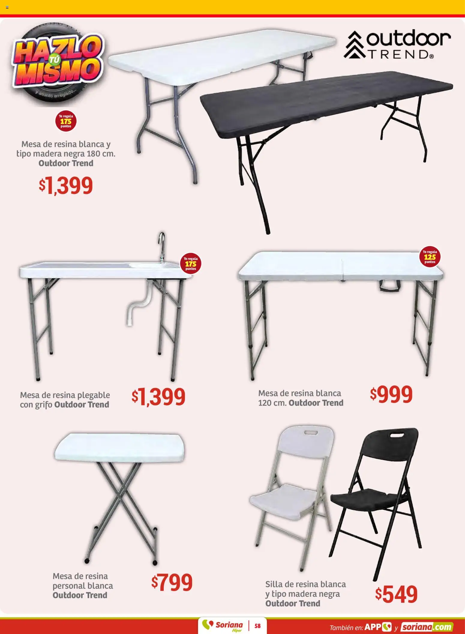 Nuevas ofertas de Soriana válidas en toda la República Mexicana desde el 12.02.2026. ¡Encuentra las mejores ofertas en Soriana - Preciazazaso Híper: Frontera Chia, Q. Roo! | Página: 58 | Productos: Grifo, Silla, Mesa, Té