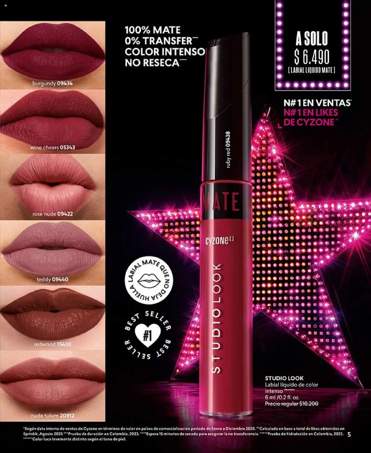 Catálogo CyZone Campaña 2 │ válido desde el 16.01.2026 | Página: 5 | Productos: Mate, Base, Labial