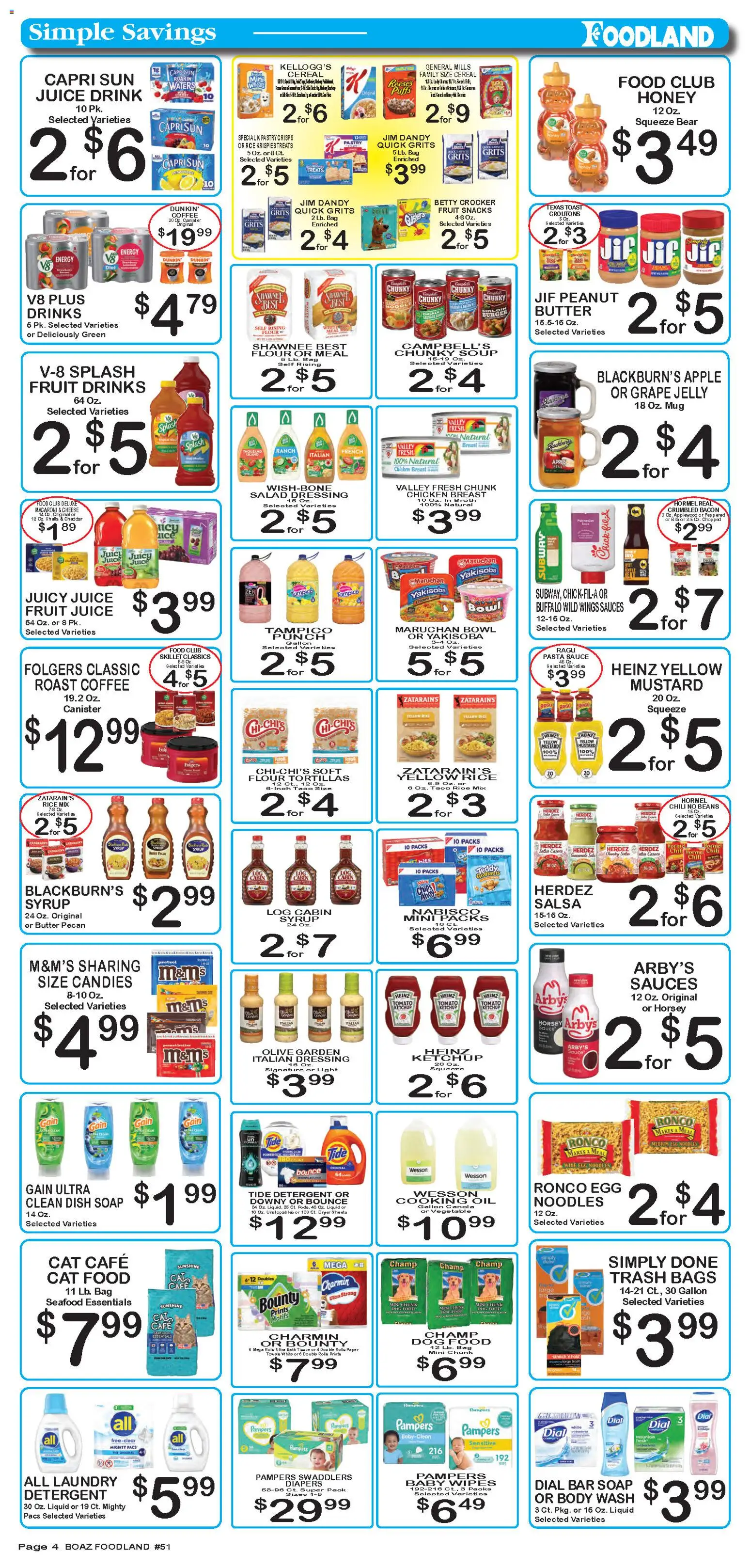 Foodland Weekly Ad - valid from 30.12.2025 | Page: 4 | Products: Coffee, Body Wash, Sauce, Seafood