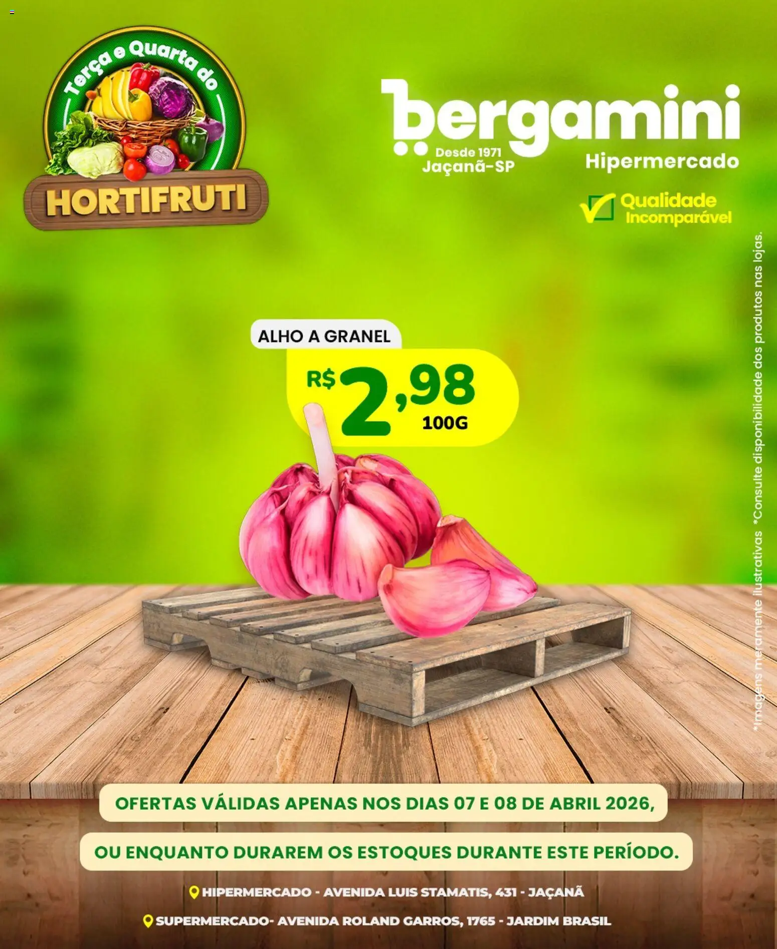 Supermercado Bergamini Folheto - válido de 07.04.2026 | Página: 5 | Produtos: Alho