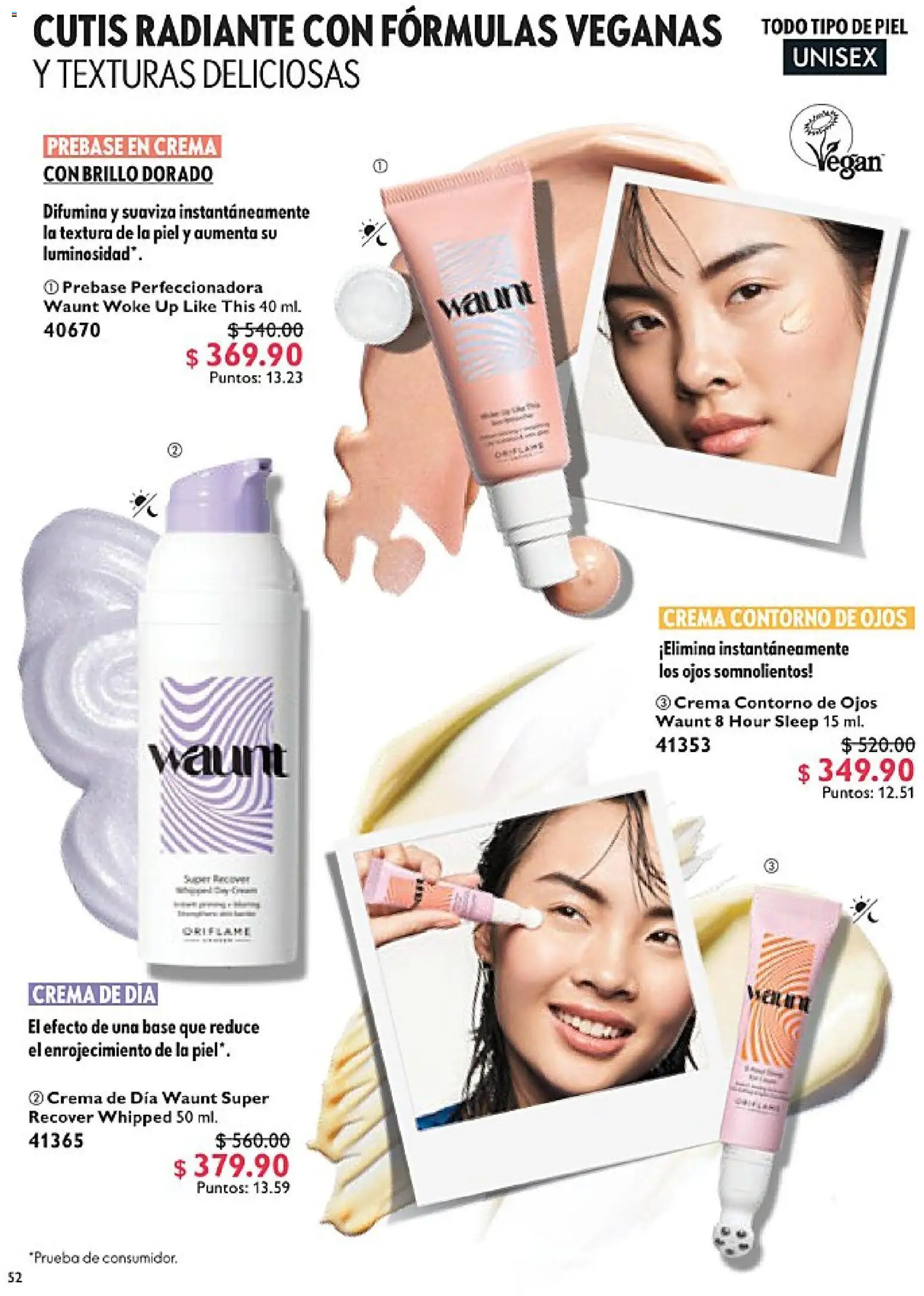 Nuevas ofertas de Oriflame válidas en toda la República Mexicana desde el 14.02.2026. ¡Encuentra las mejores ofertas en Oriflame campaña 3 2026! | Página: 52 | Productos: Contorno de ojos, Crema, Contorno, Radiante