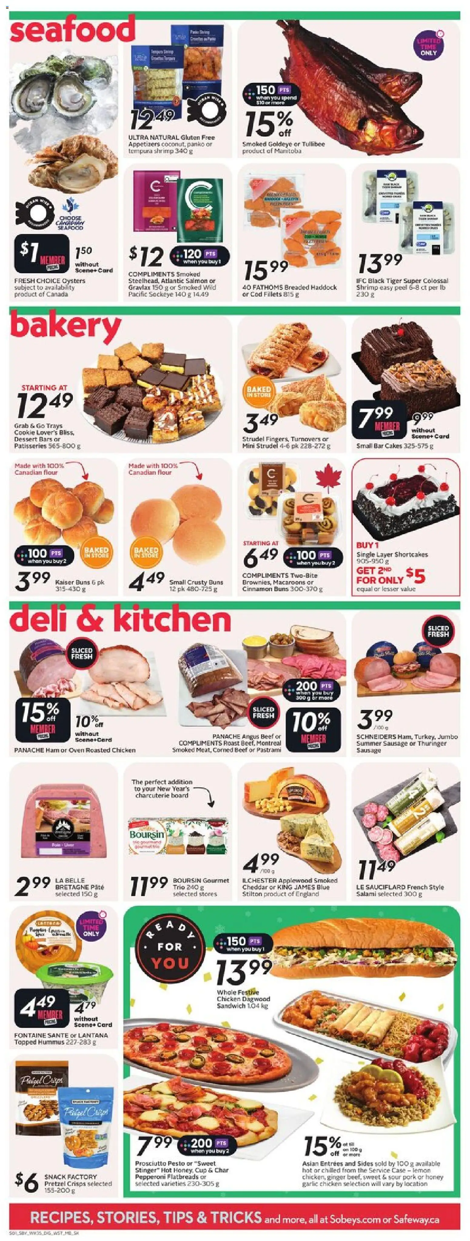 Safeway flyer valid from 25.12.2025 | Page: 9 | Products: Beef, Case, Oven, Bakery