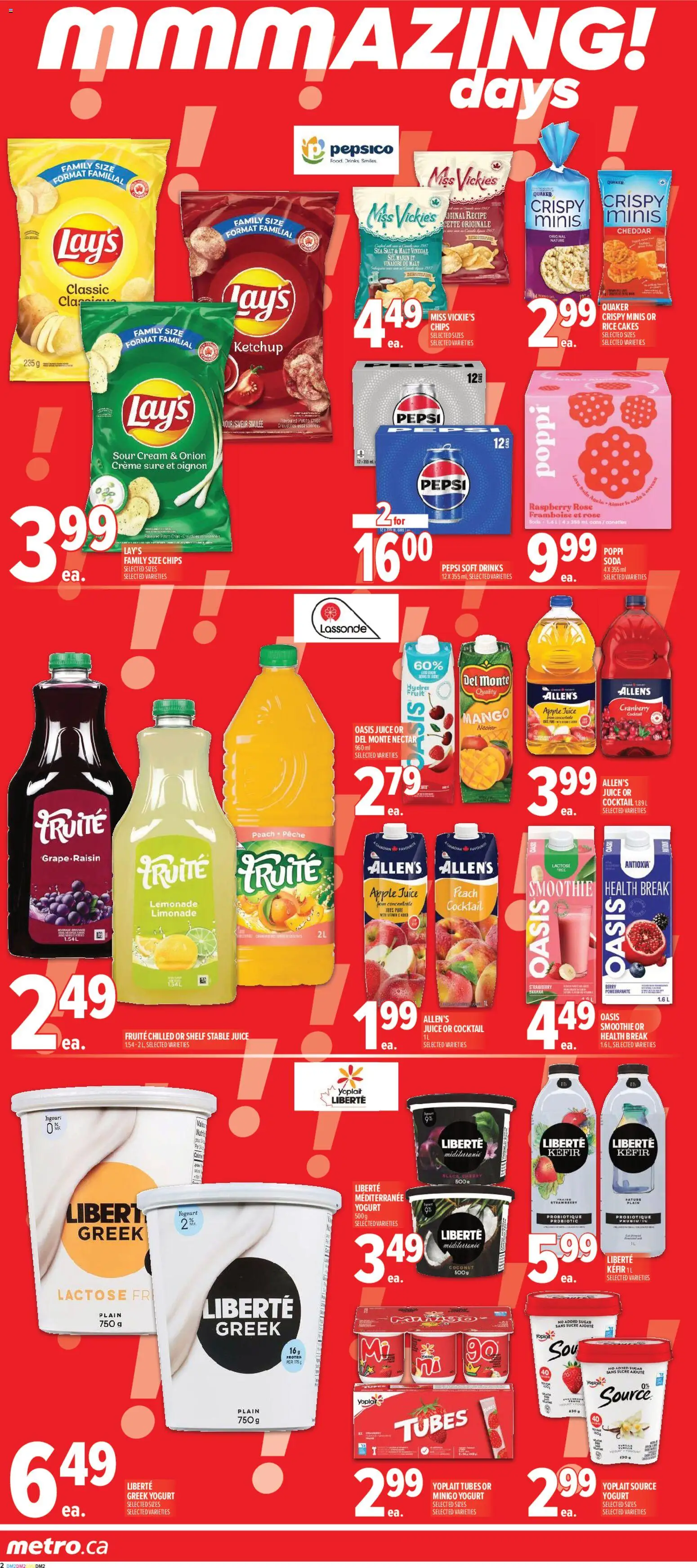 Metro flyer valid from 22.01.2026 | Page: 4 | Products: Rice, Sour cream, Cream, Juice