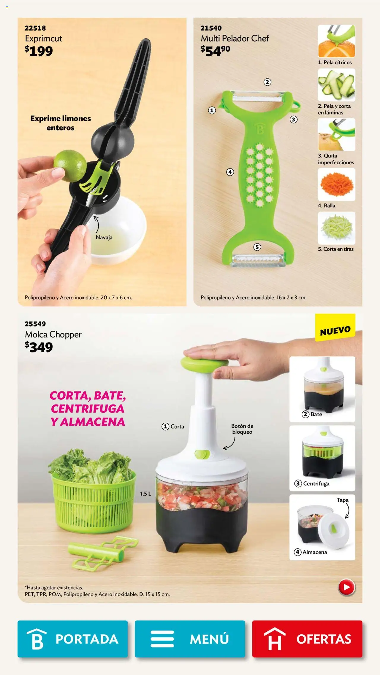 Nuevas ofertas de Betterware válidas en toda la República Mexicana desde el 29.09.2025. ¡Encuentra las mejores ofertas en Betterware - Campaña 10 2025! | Página: 42 | Productos: Navaja