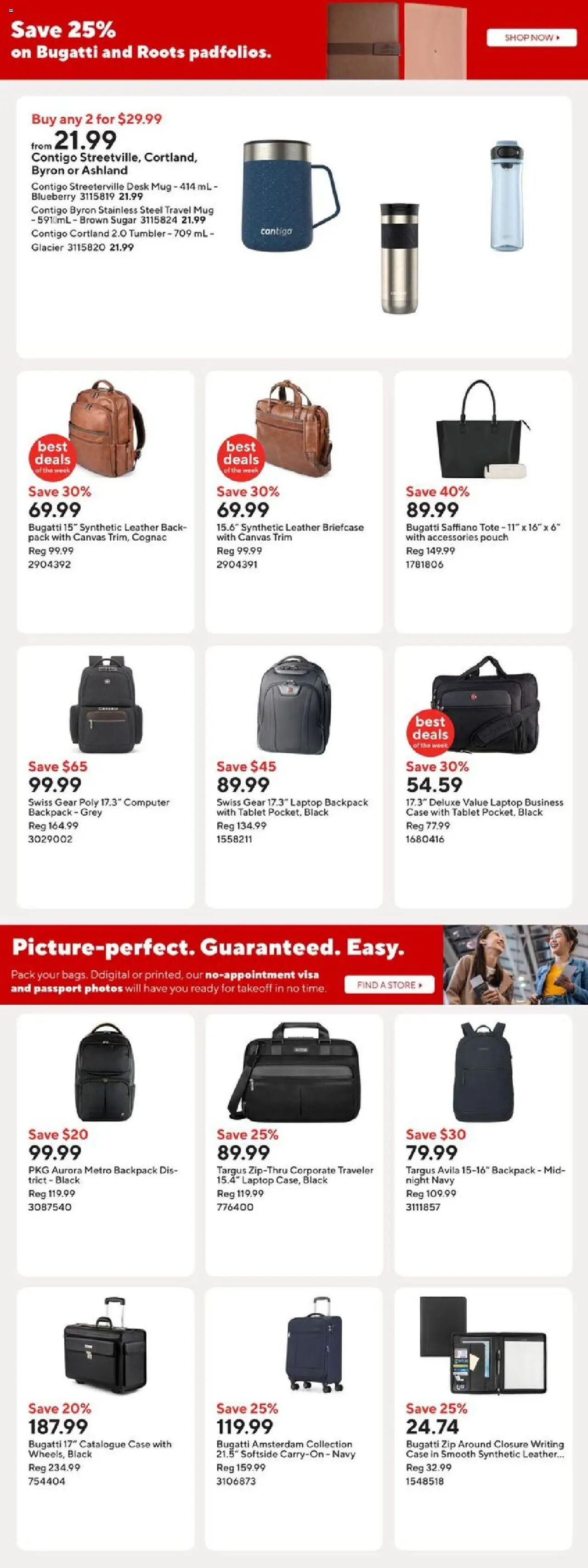 Staples flyer valid from 26.09.2025 | Page: 14 | Products: Backpack, Tablet, Computer, Case