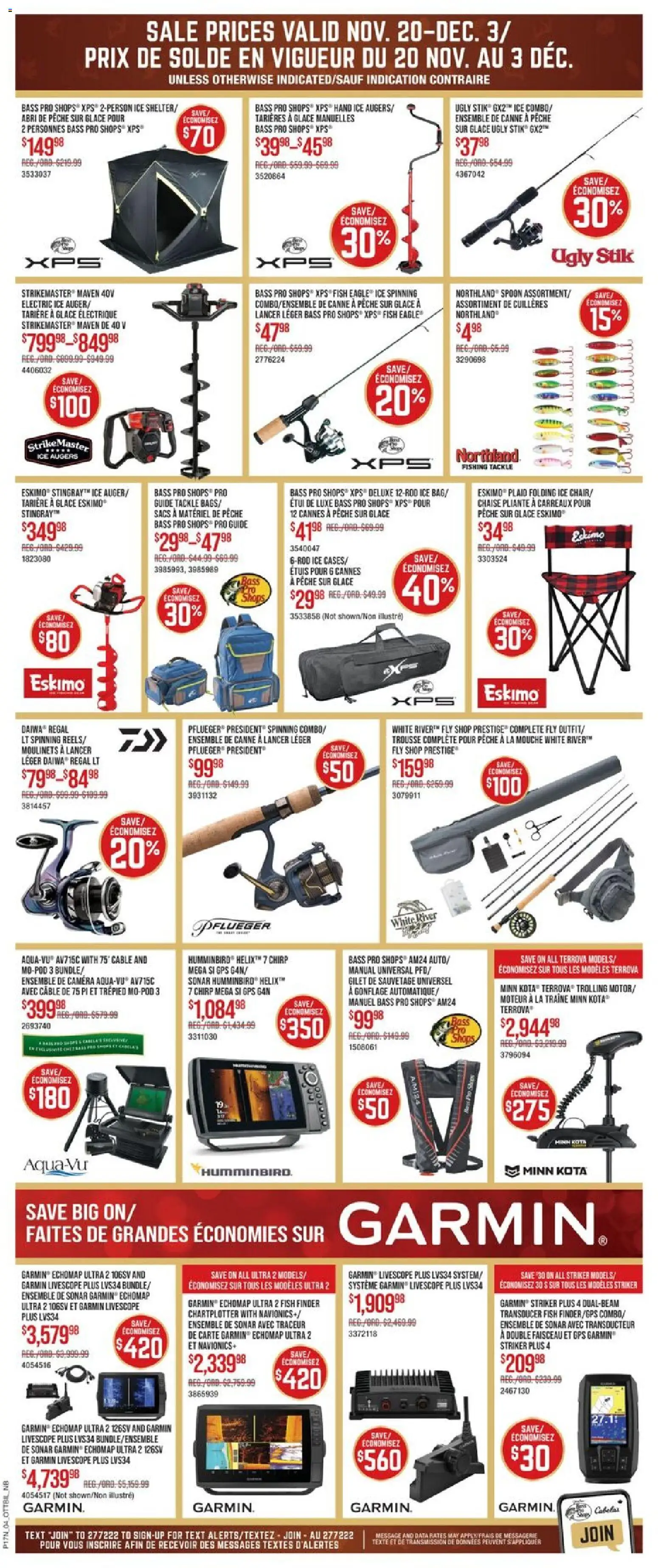 Cabelas flyer valid from 28.11.2025 | Page: 6 | Products: Fish, Camera, Cable
