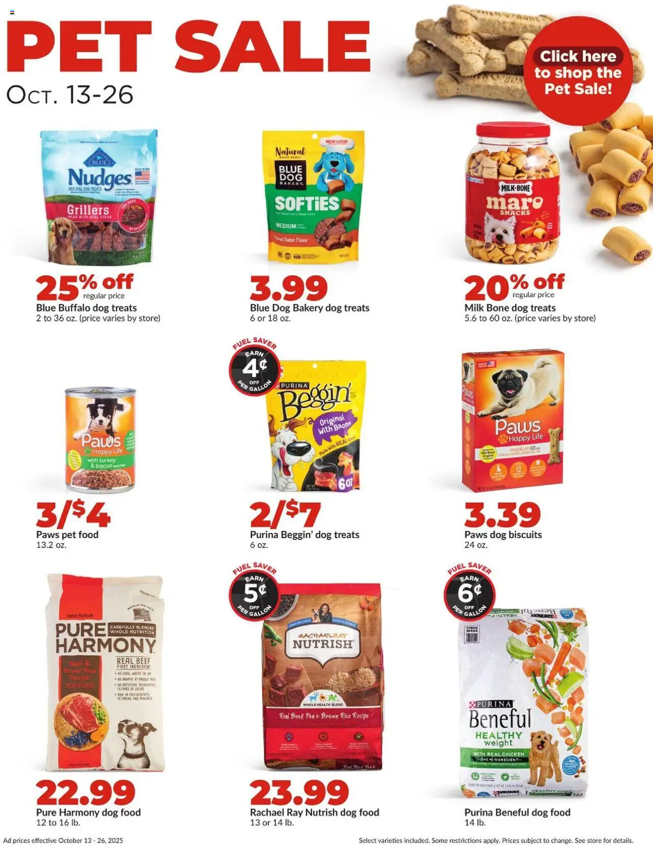 HyVee Weekly Ad - valid from 13.10.2025 | Page: 34 | Products: Bakery, Dog Food, Milk, Weight
