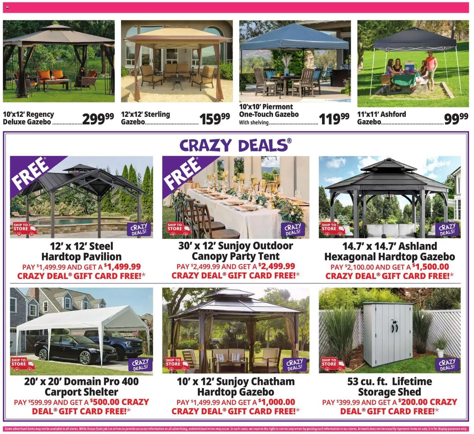 Ocean State Job Lot Weekly Ad - valid from 02.04.2026 | Page: 17 | Products: Tent
